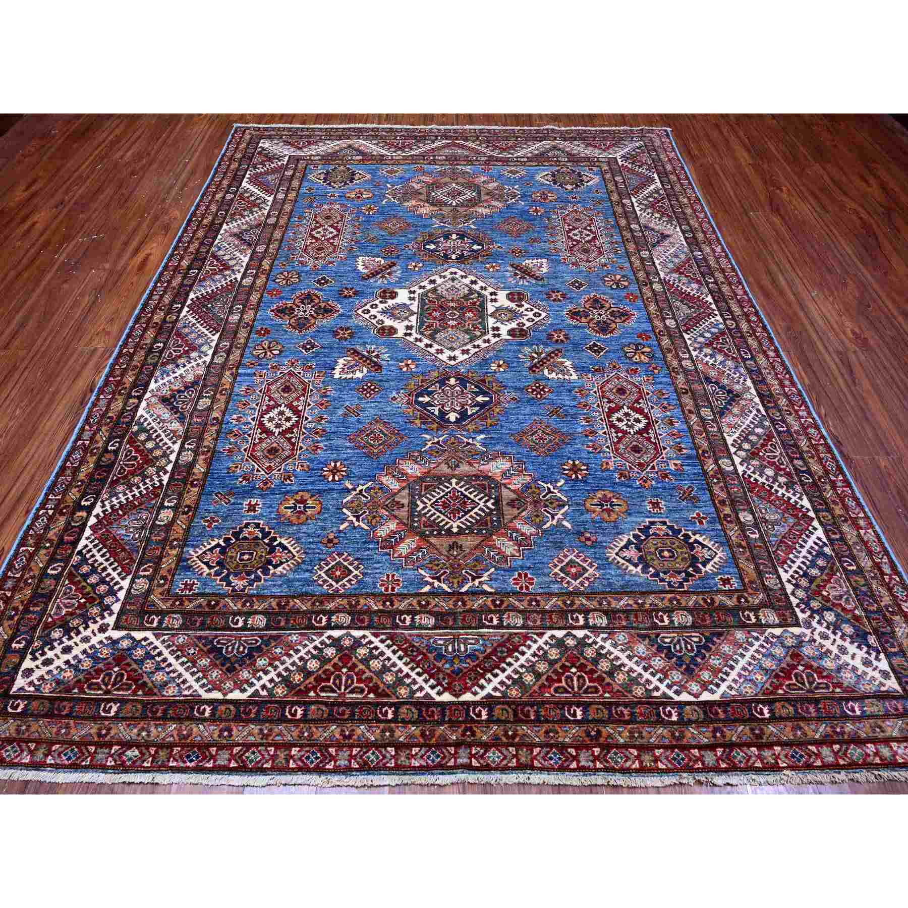 Kazak-Hand-Knotted-Rug-445560