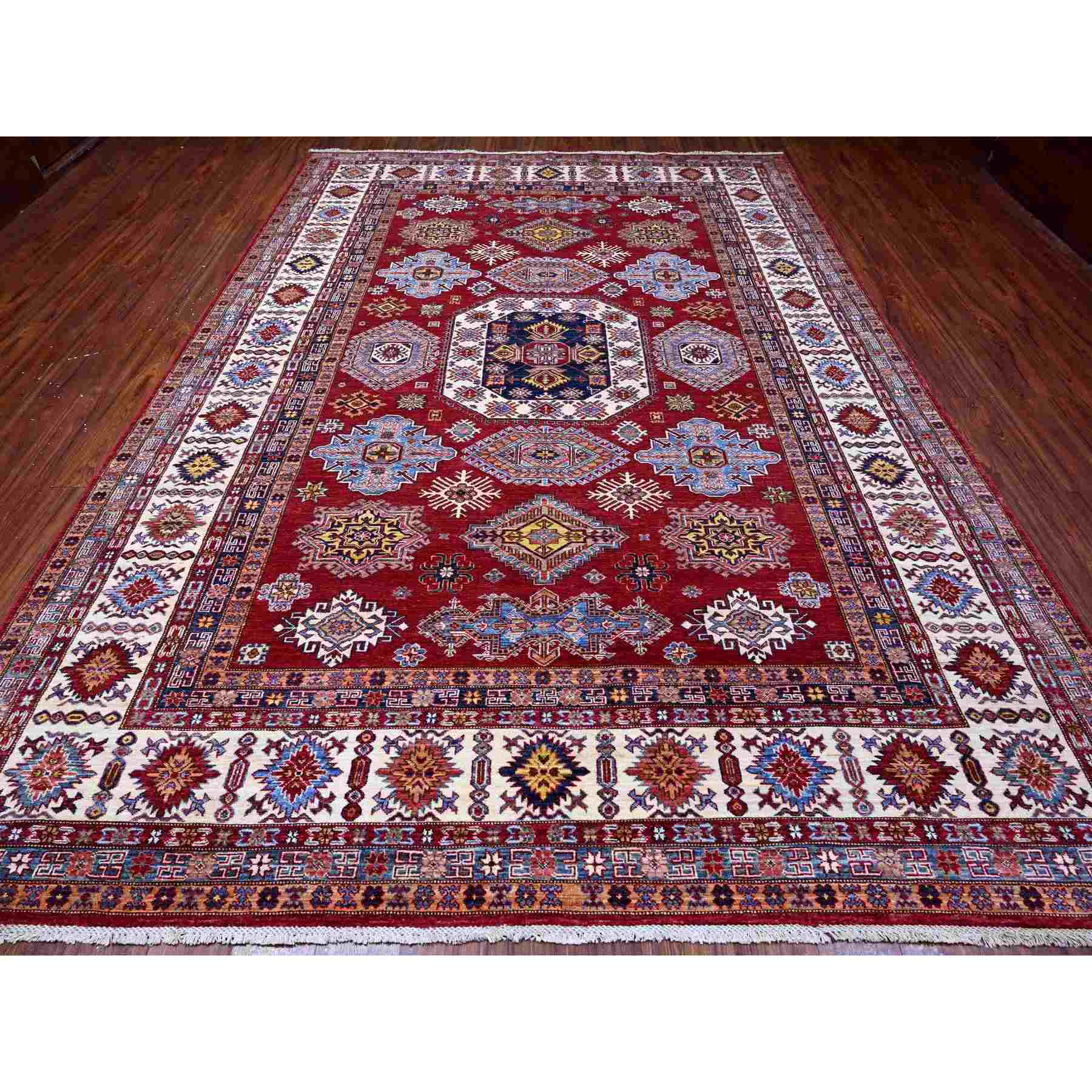 Kazak-Hand-Knotted-Rug-445660