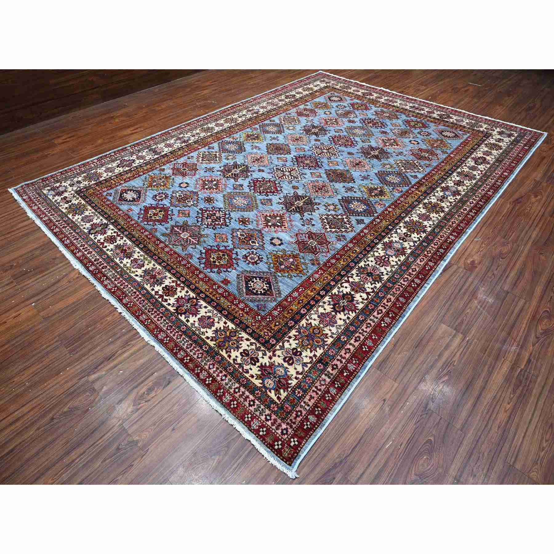 Kazak-Hand-Knotted-Rug-445665