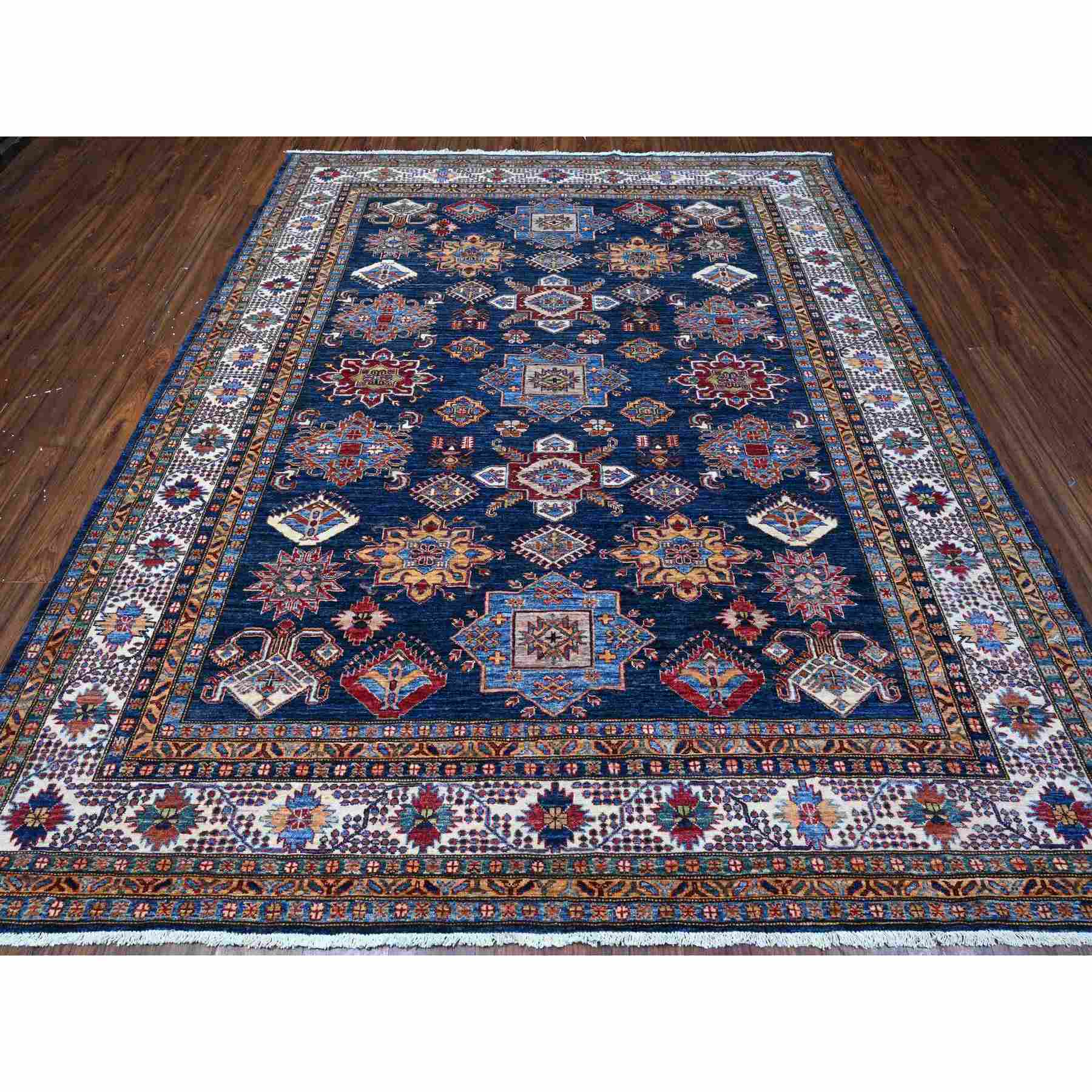 Kazak-Hand-Knotted-Rug-446005