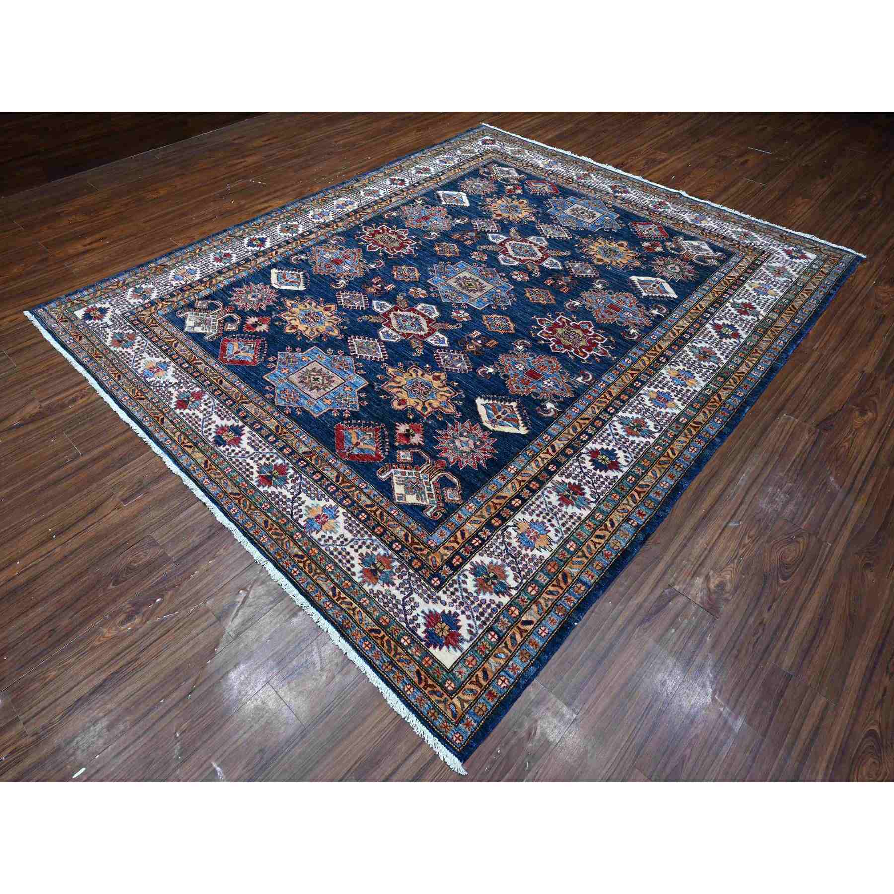 Kazak-Hand-Knotted-Rug-446005