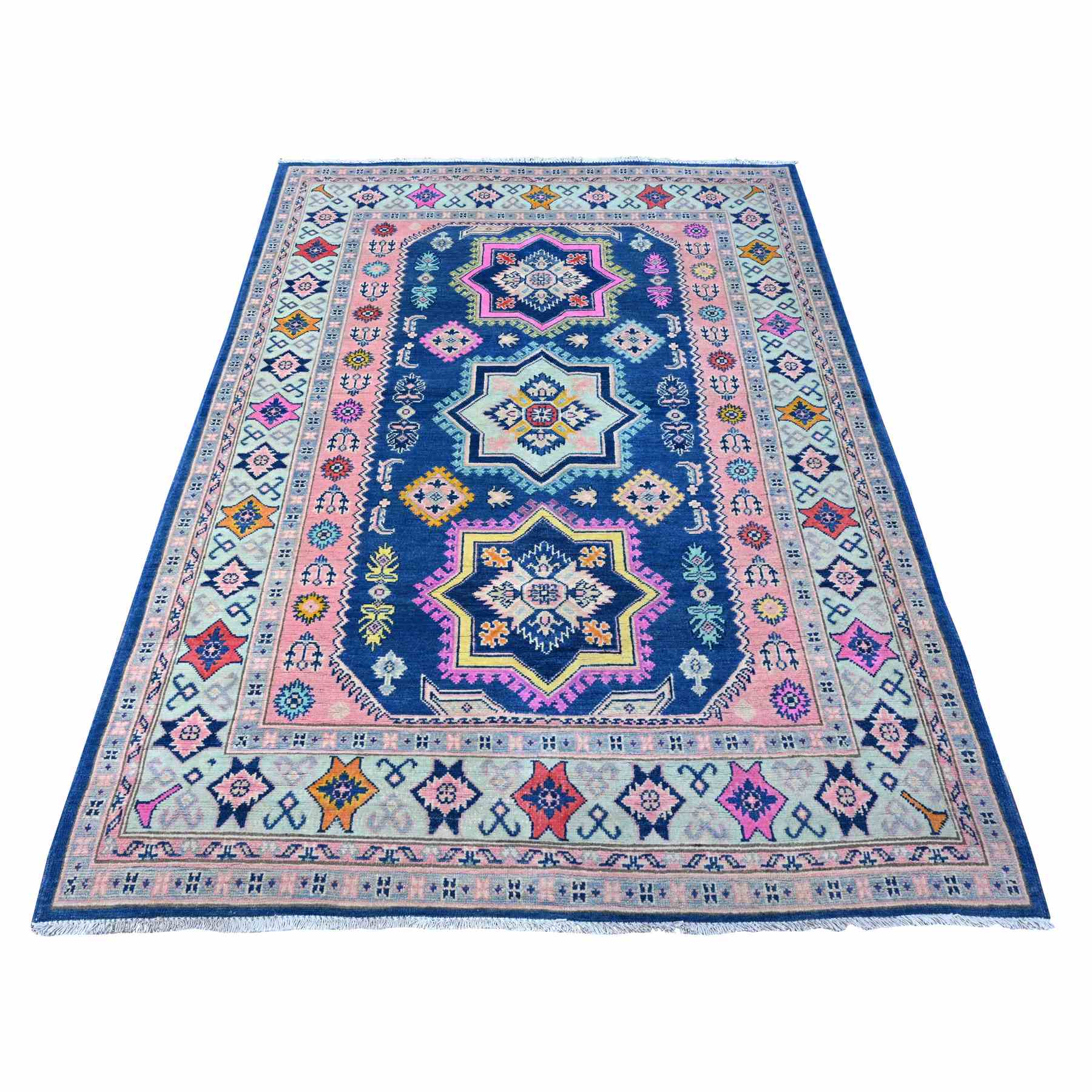 Kazak-Hand-Knotted-Rug-446160
