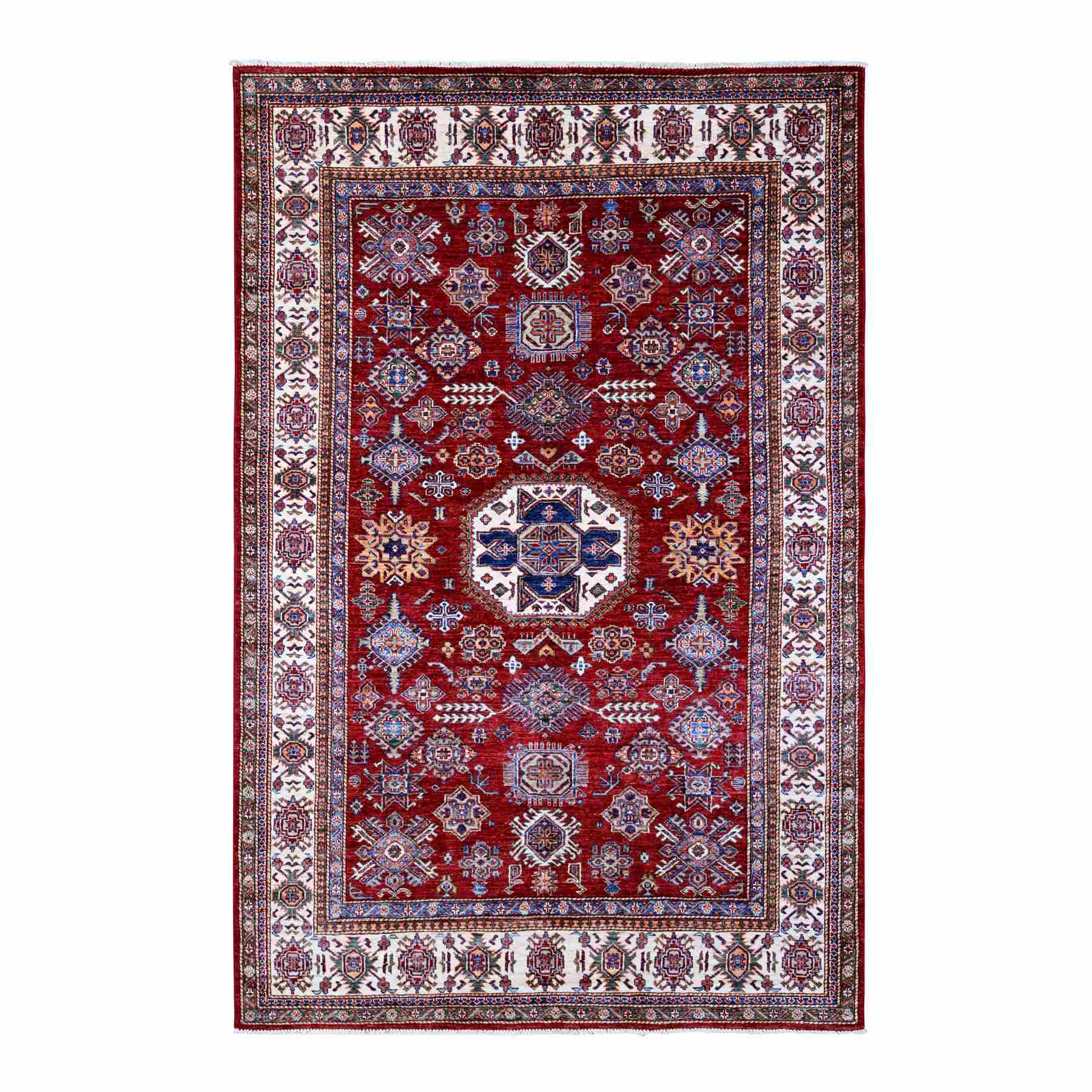 Kazak-Hand-Knotted-Rug-446505