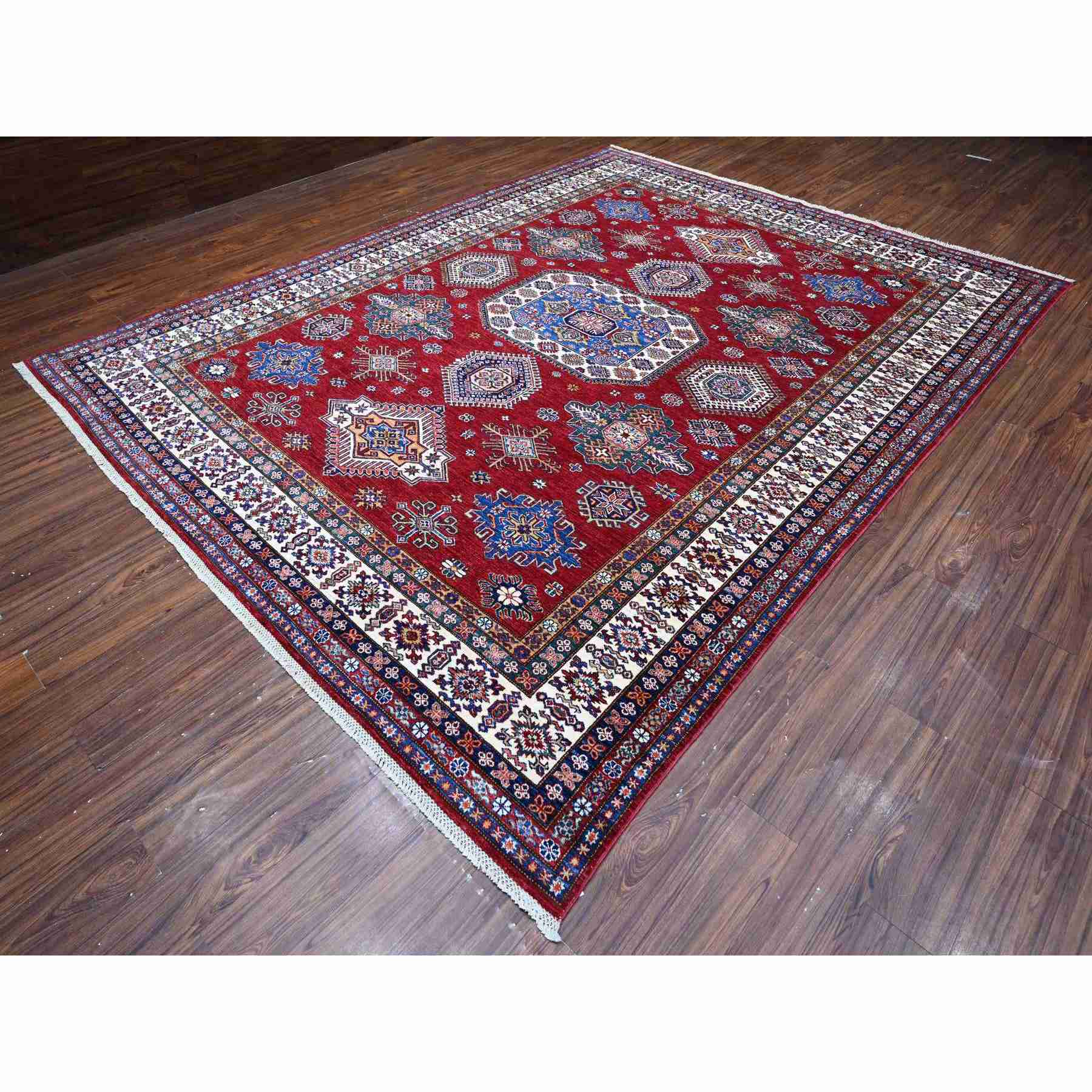 Kazak-Hand-Knotted-Rug-446635