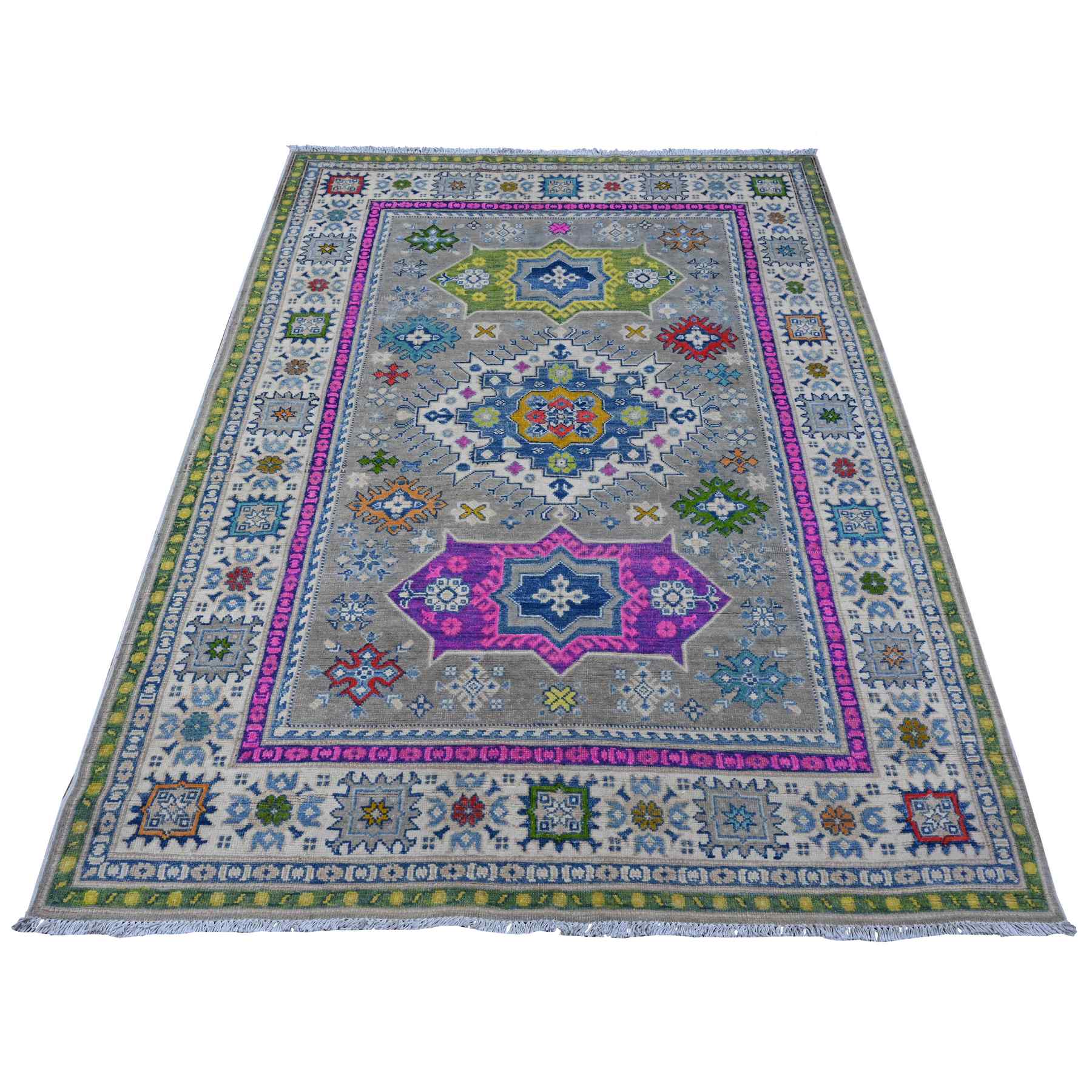 Kazak-Hand-Knotted-Rug-446710