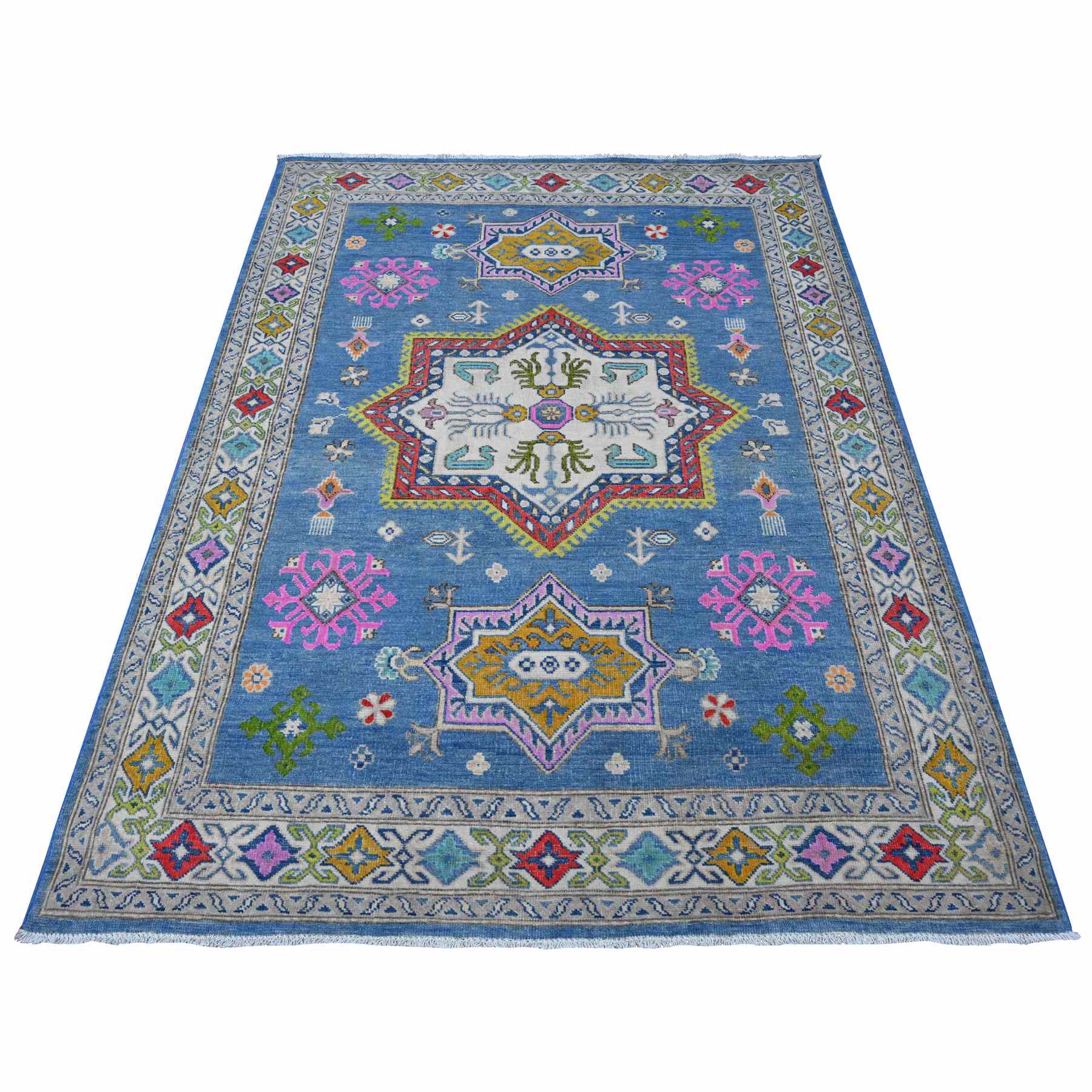 Kazak-Hand-Knotted-Rug-446715