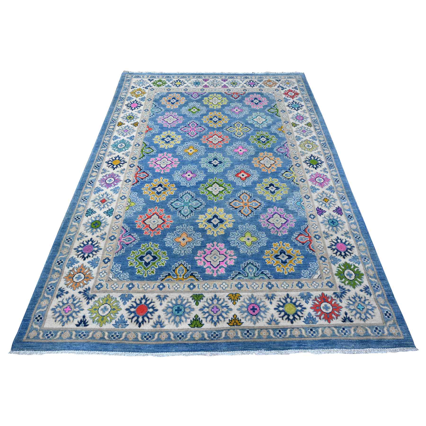 Kazak-Hand-Knotted-Rug-446730