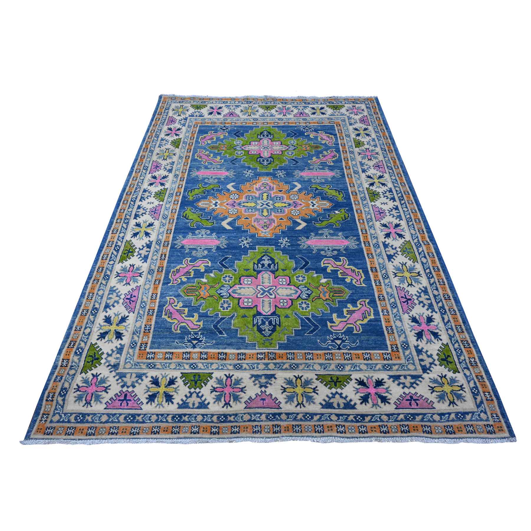 Kazak-Hand-Knotted-Rug-446740