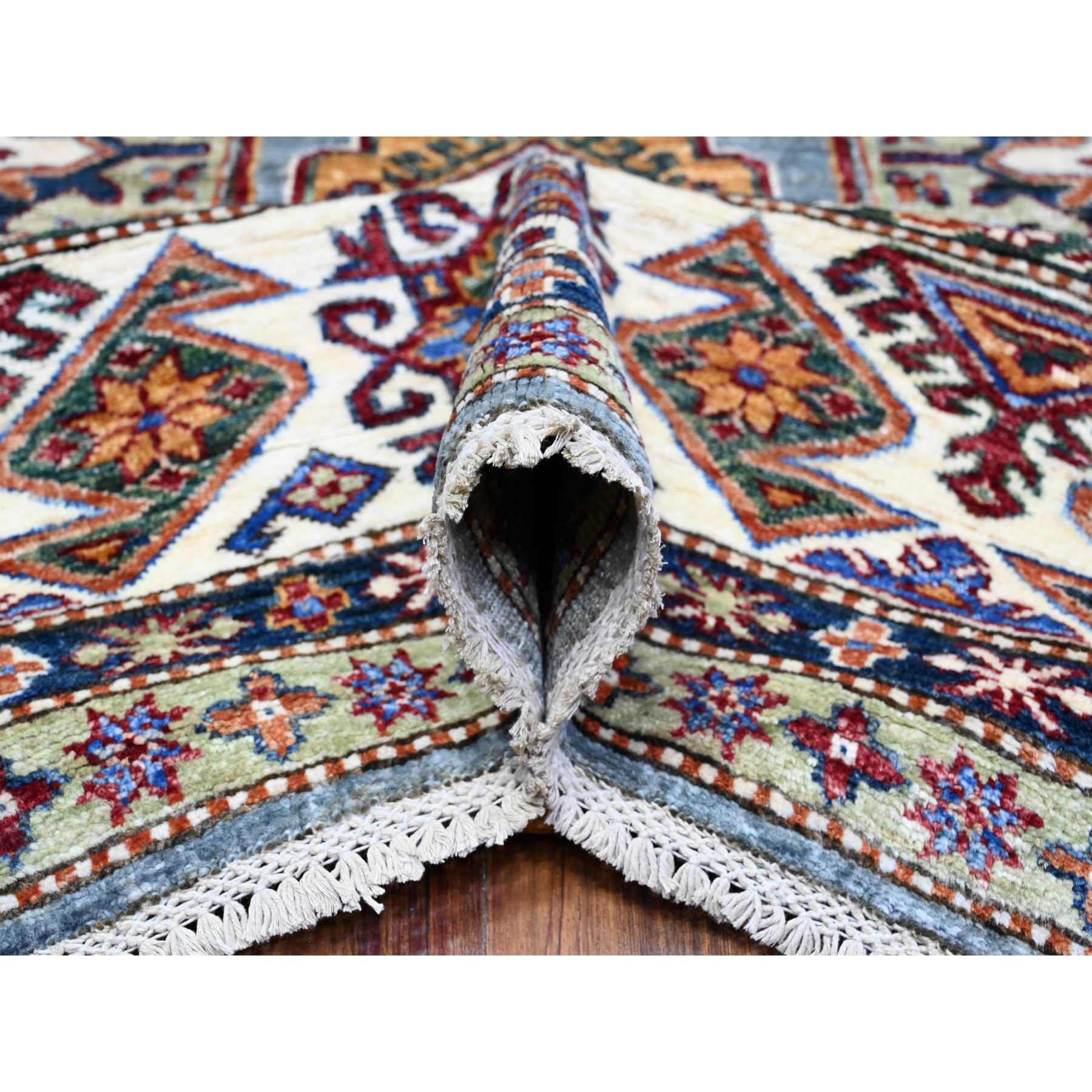 Kazak-Hand-Knotted-Rug-447110