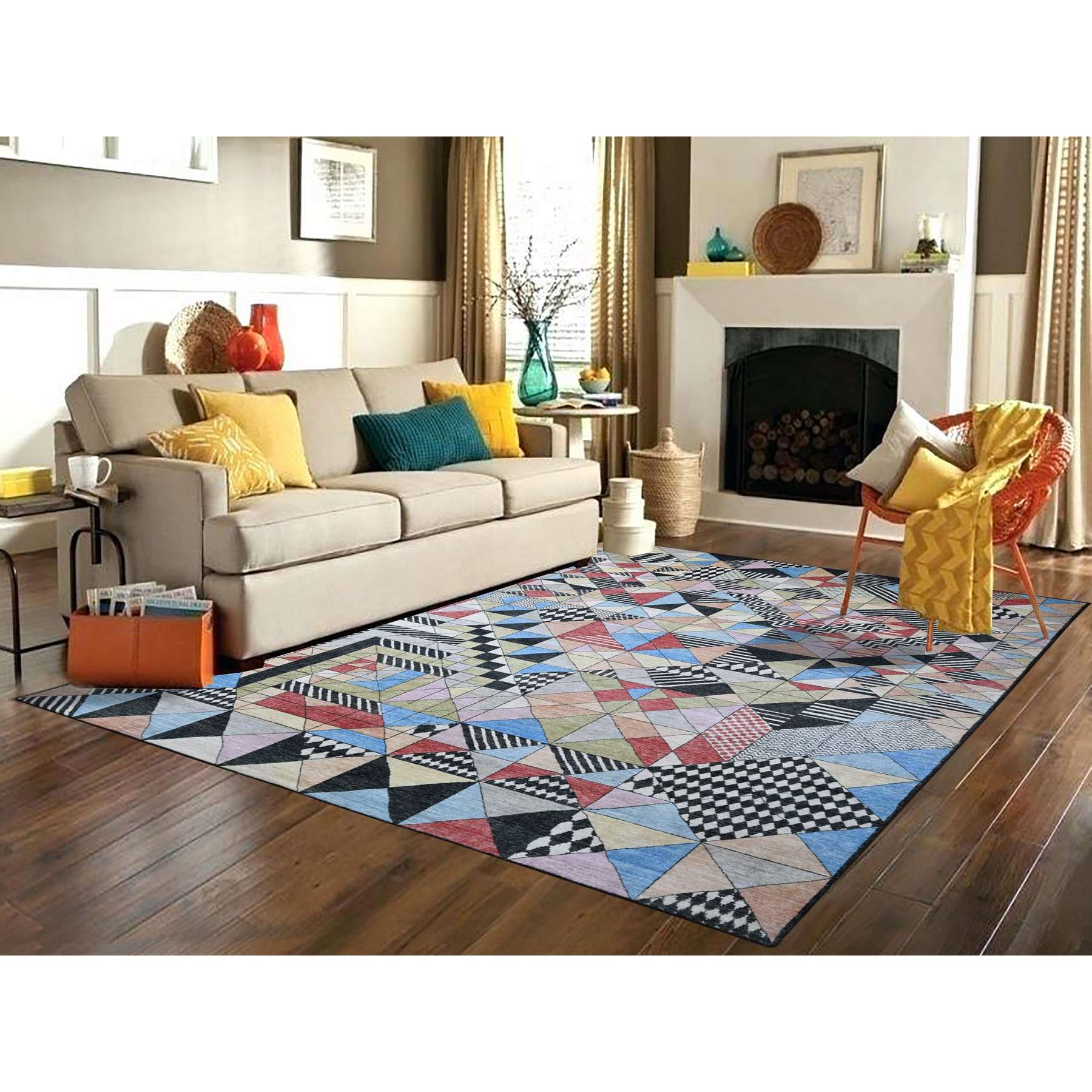 Modern-and-Contemporary-Hand-Knotted-Rug-445940