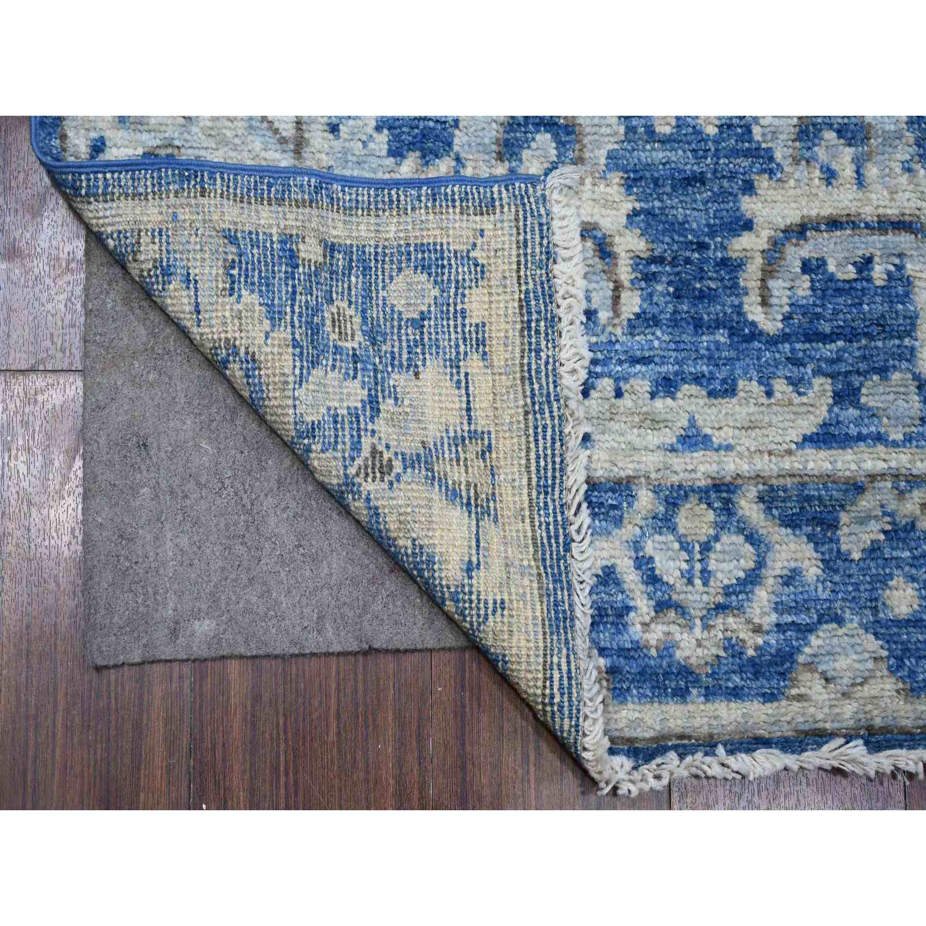 Oushak-And-Peshawar-Hand-Knotted-Rug-445060