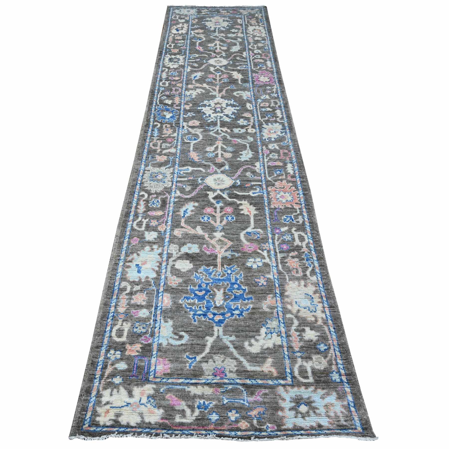 Oushak-And-Peshawar-Hand-Knotted-Rug-445110