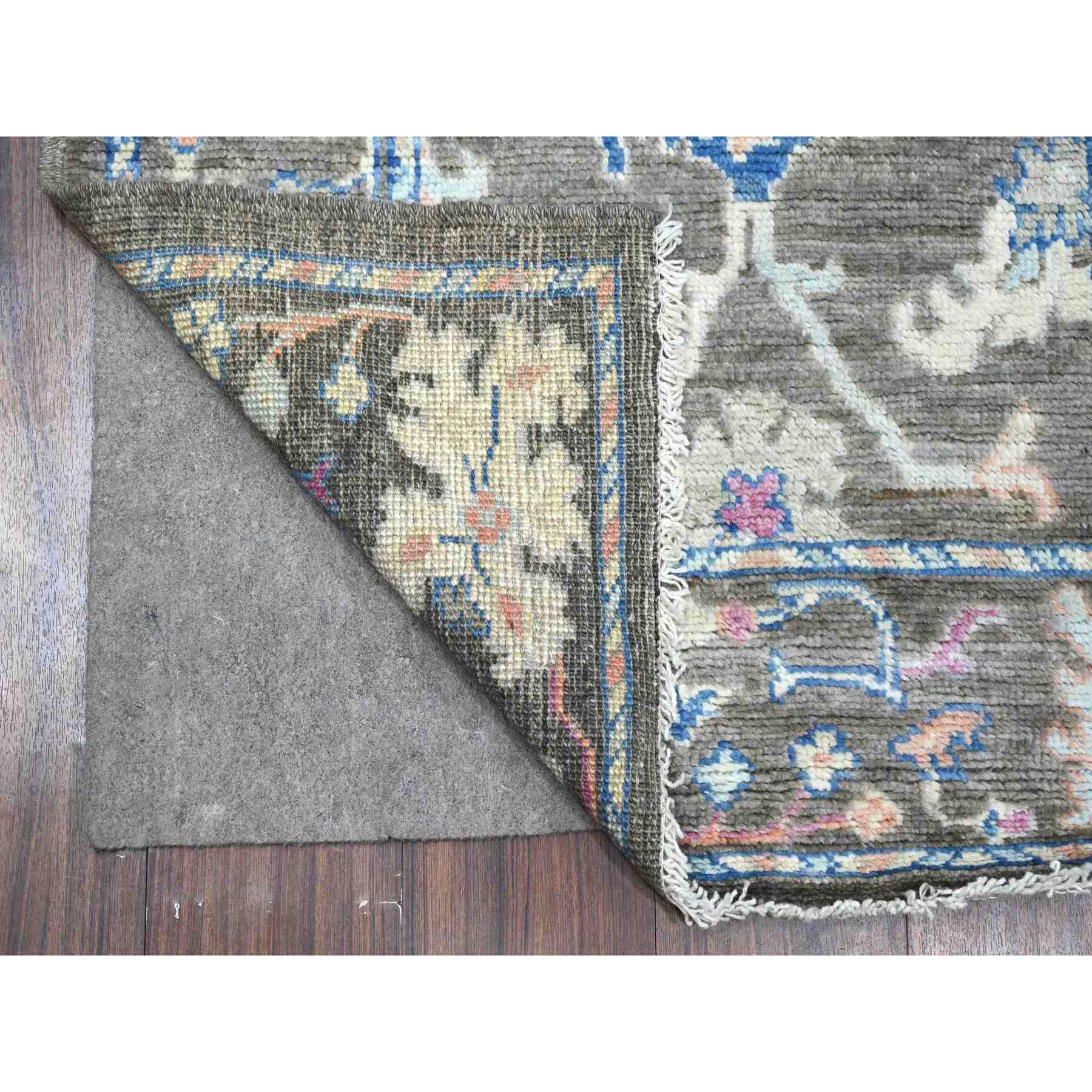 Oushak-And-Peshawar-Hand-Knotted-Rug-445110