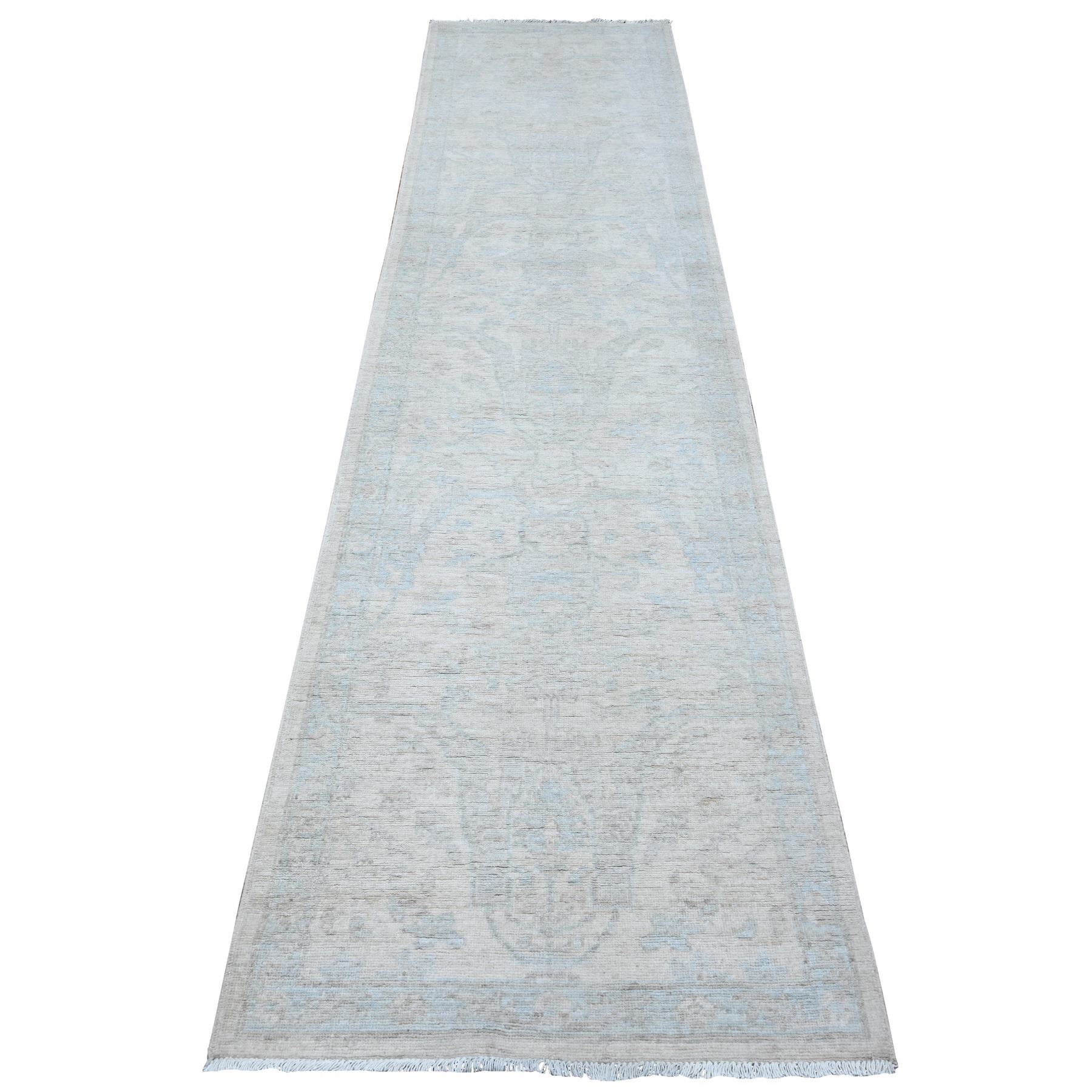 Oushak-And-Peshawar-Hand-Knotted-Rug-445155