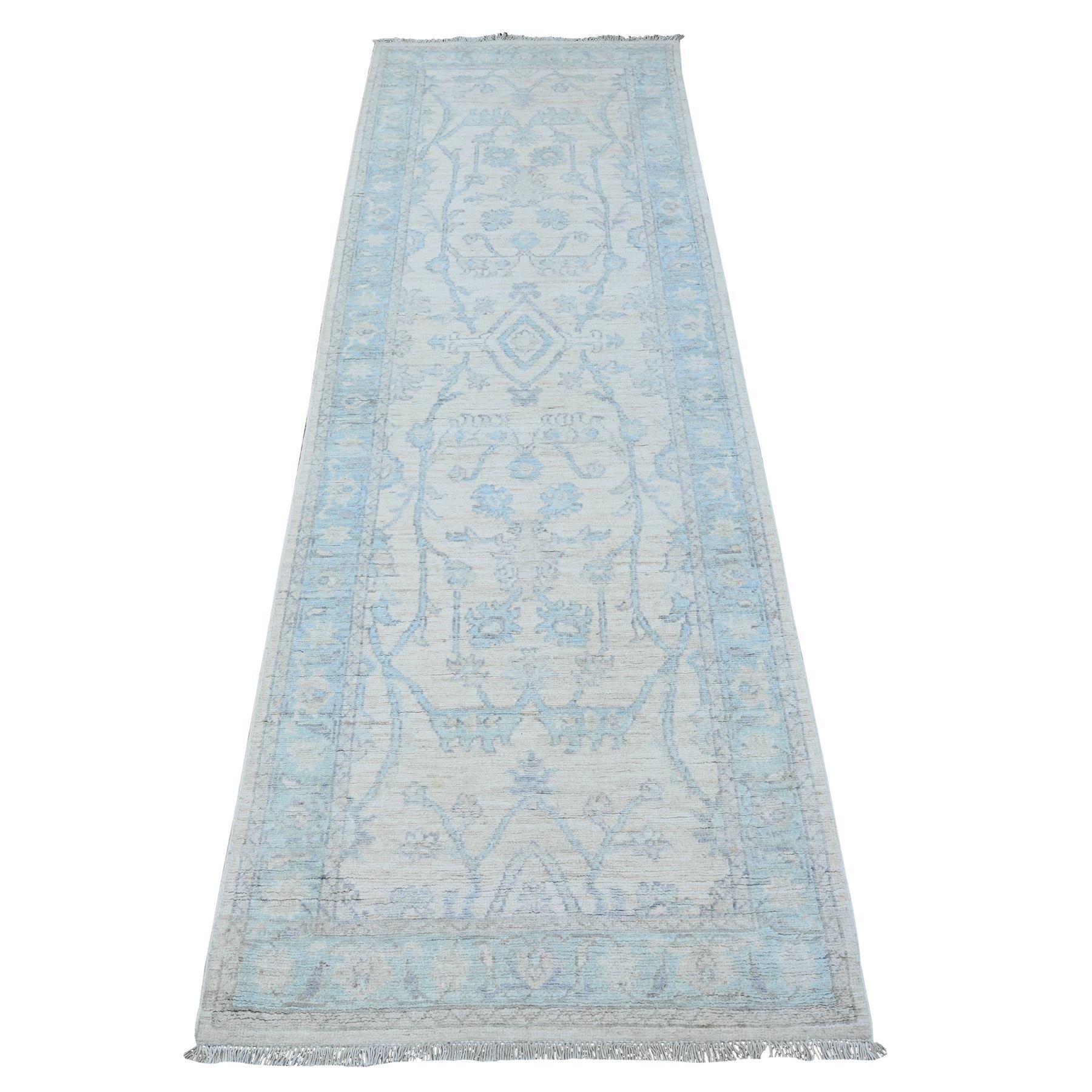 Oushak-And-Peshawar-Hand-Knotted-Rug-445160