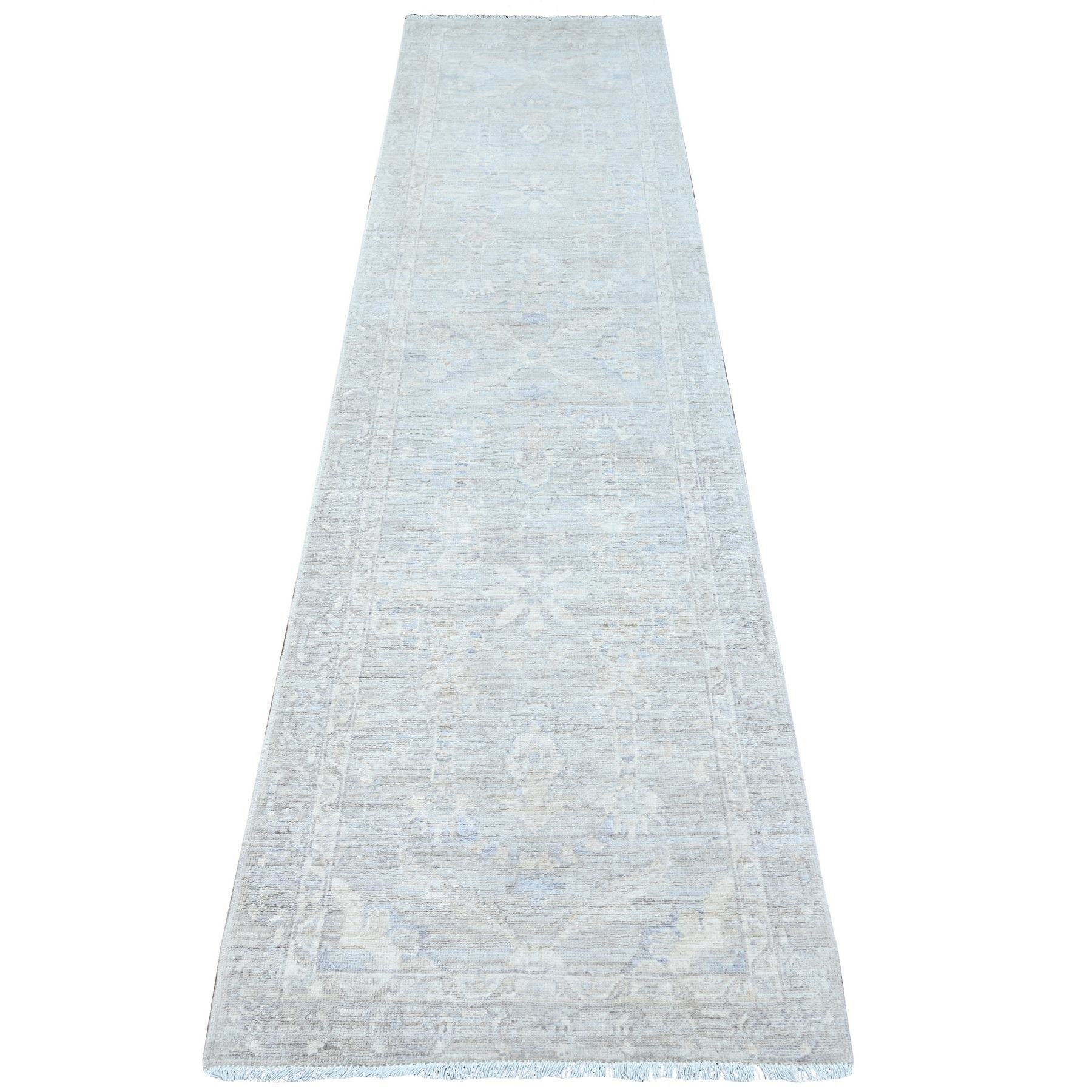 Oushak-And-Peshawar-Hand-Knotted-Rug-445170