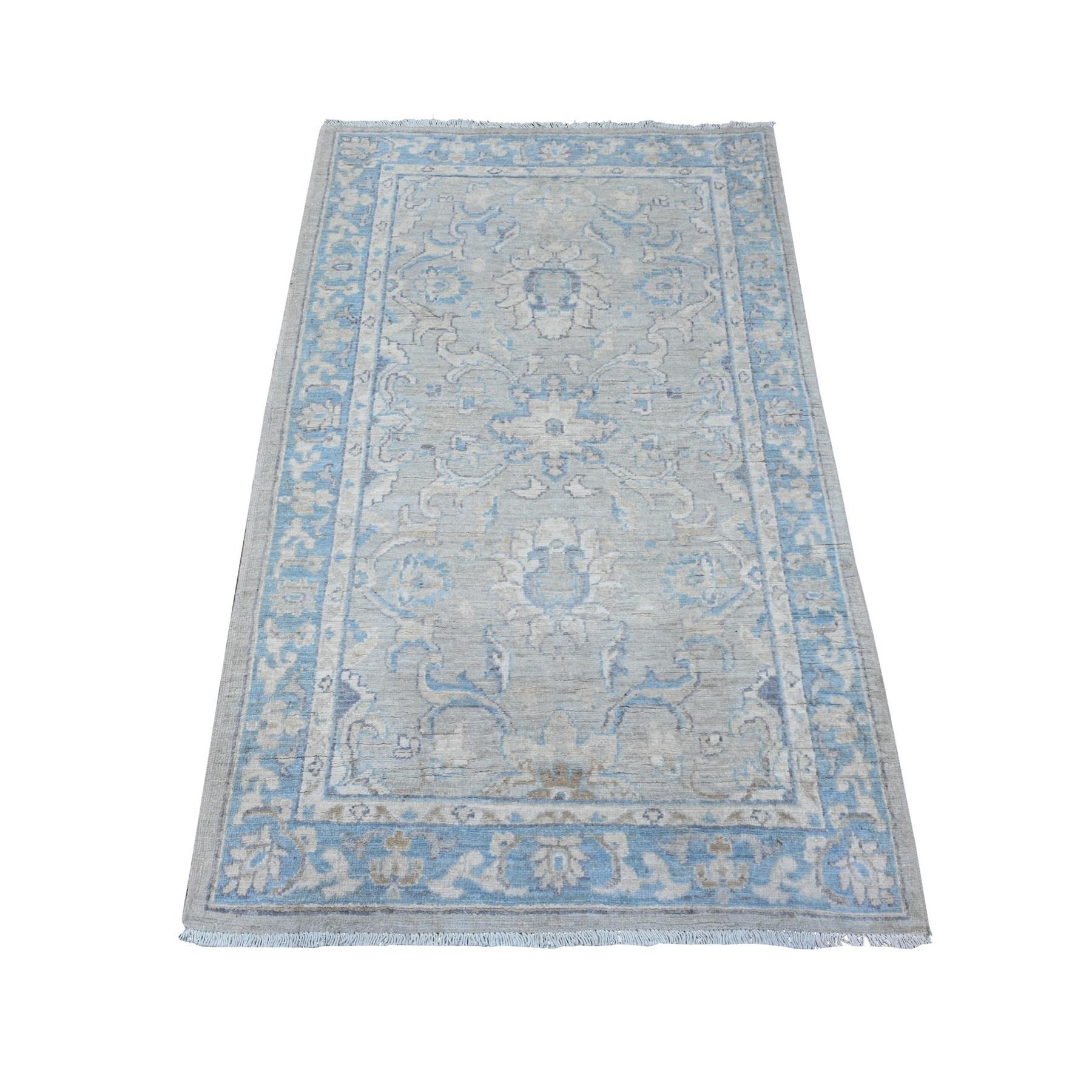 Oushak-And-Peshawar-Hand-Knotted-Rug-445180