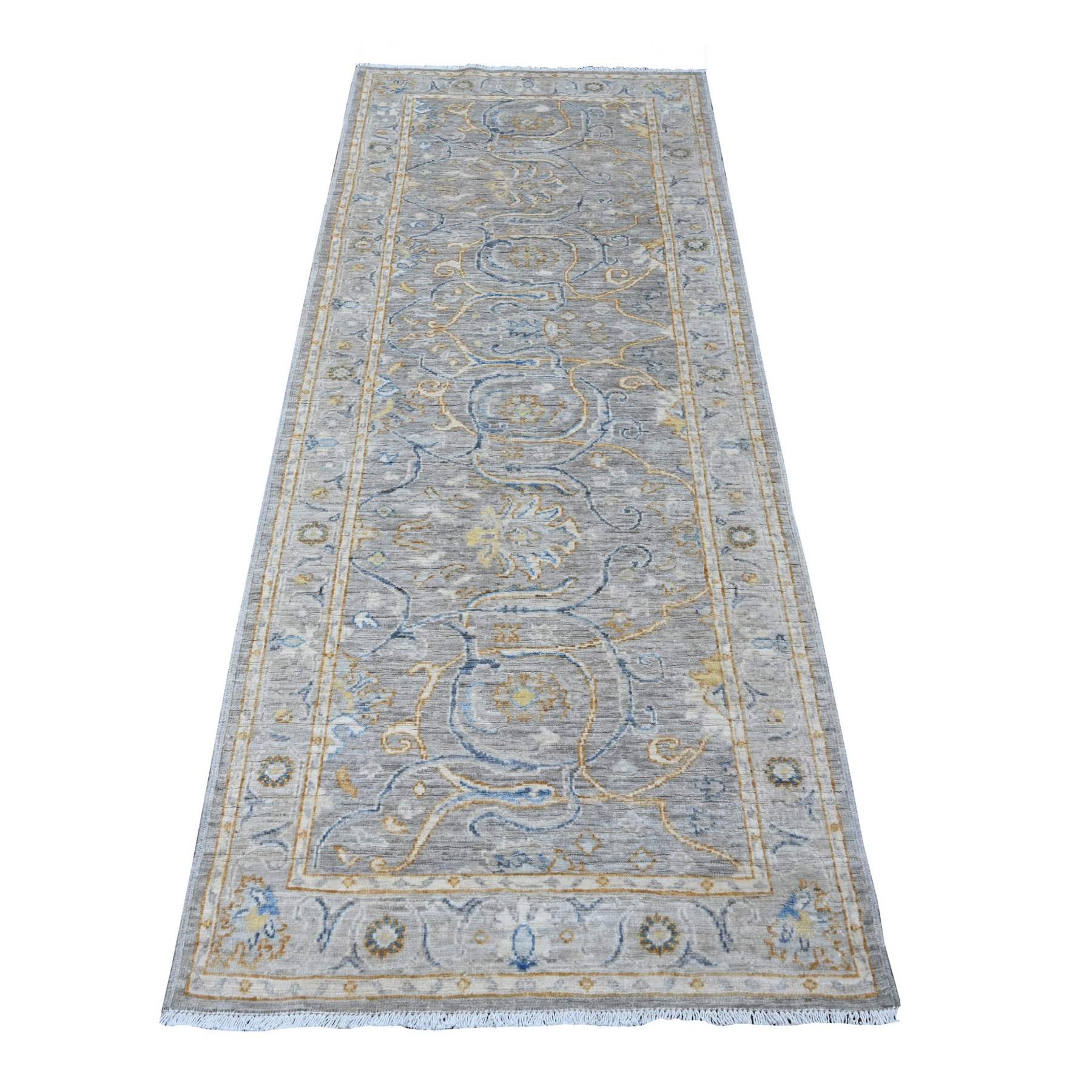 Oushak-And-Peshawar-Hand-Knotted-Rug-445200