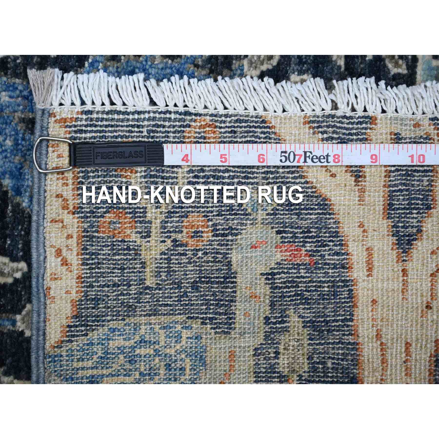 Oushak-And-Peshawar-Hand-Knotted-Rug-445265