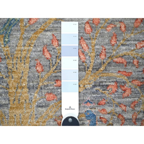 Oushak-And-Peshawar-Hand-Knotted-Rug-445375