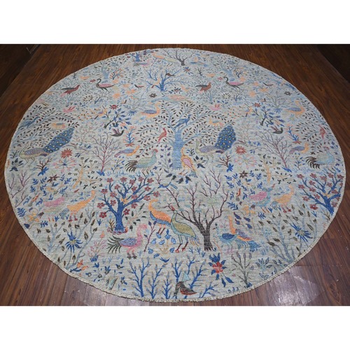 Oushak-And-Peshawar-Hand-Knotted-Rug-445380