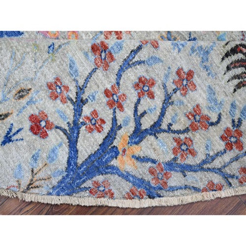 Oushak-And-Peshawar-Hand-Knotted-Rug-445380