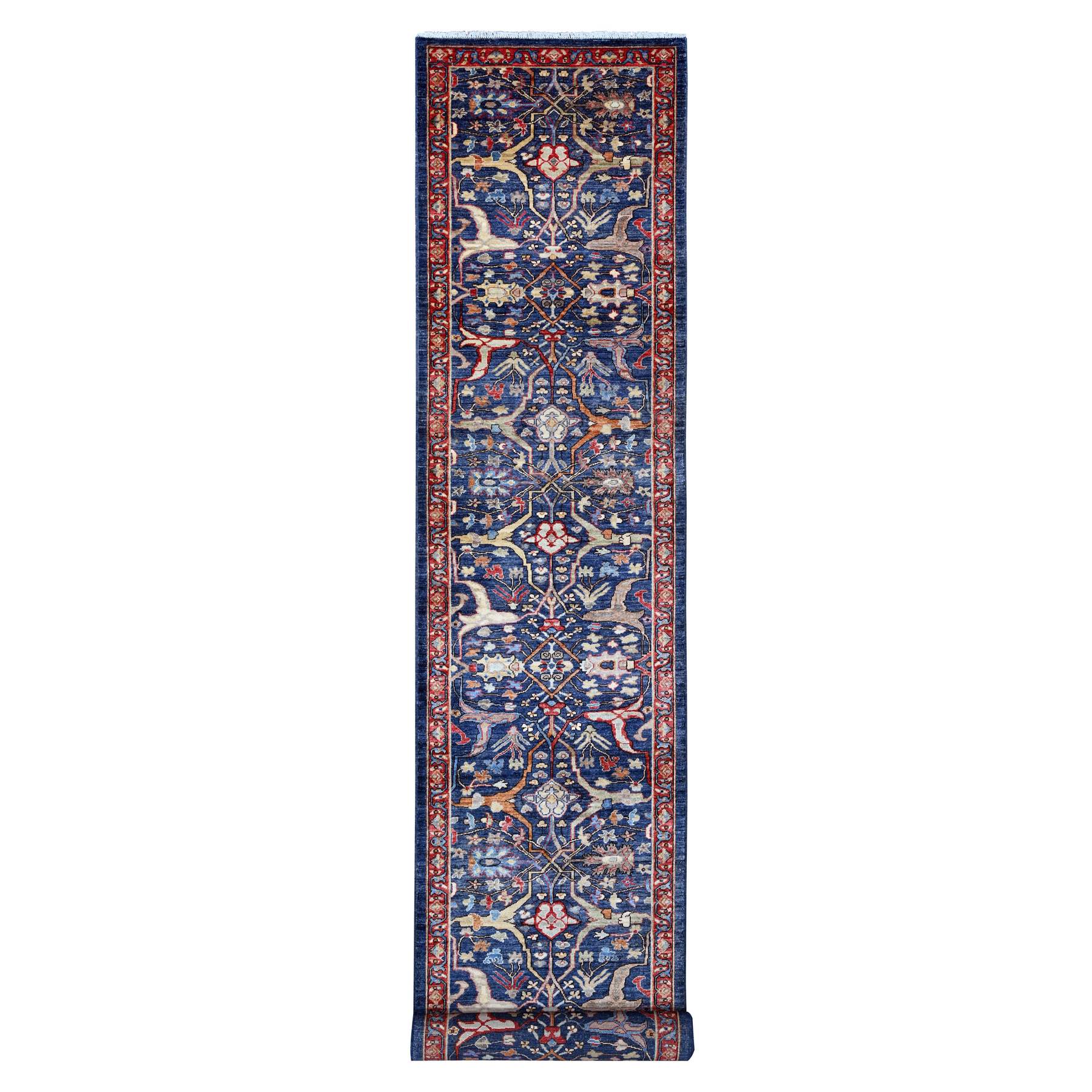 Oushak-And-Peshawar-Hand-Knotted-Rug-445385