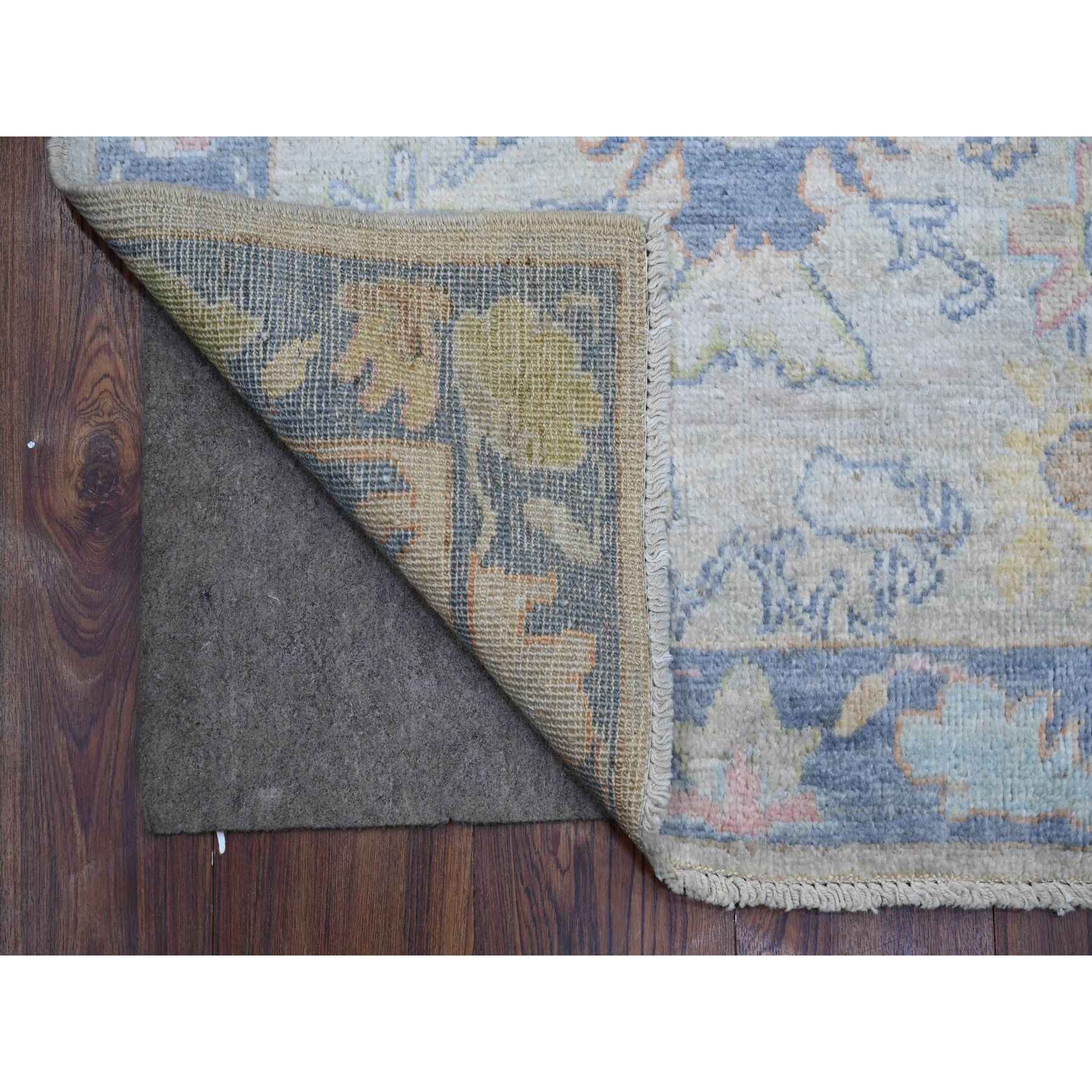 Oushak-And-Peshawar-Hand-Knotted-Rug-445485