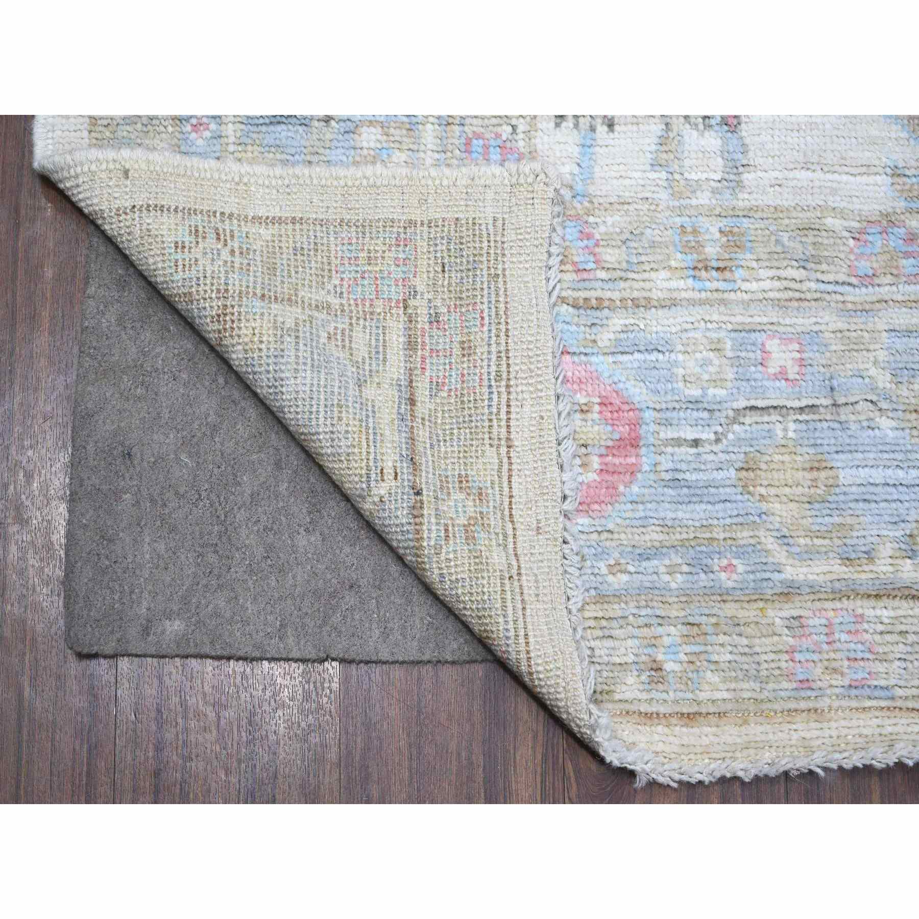 Oushak-And-Peshawar-Hand-Knotted-Rug-445605