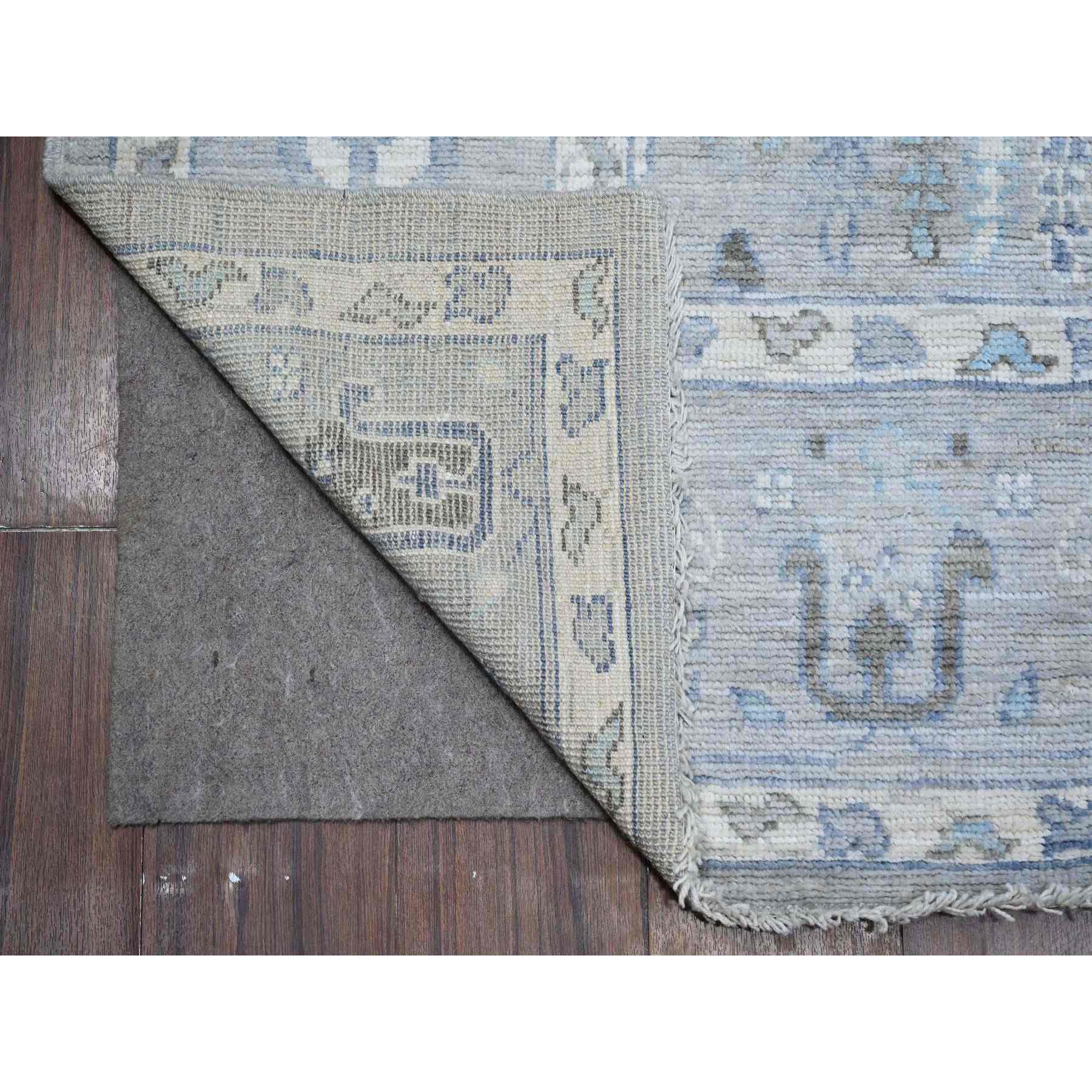 Oushak-And-Peshawar-Hand-Knotted-Rug-445610