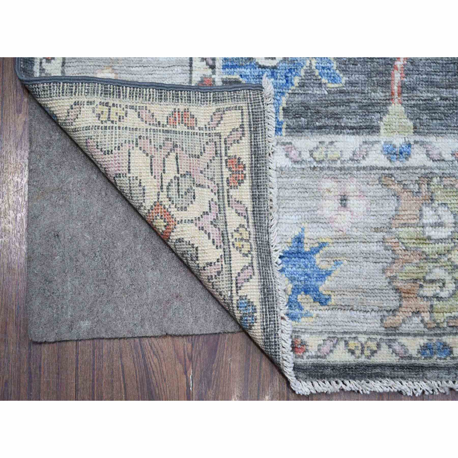 Oushak-And-Peshawar-Hand-Knotted-Rug-445620