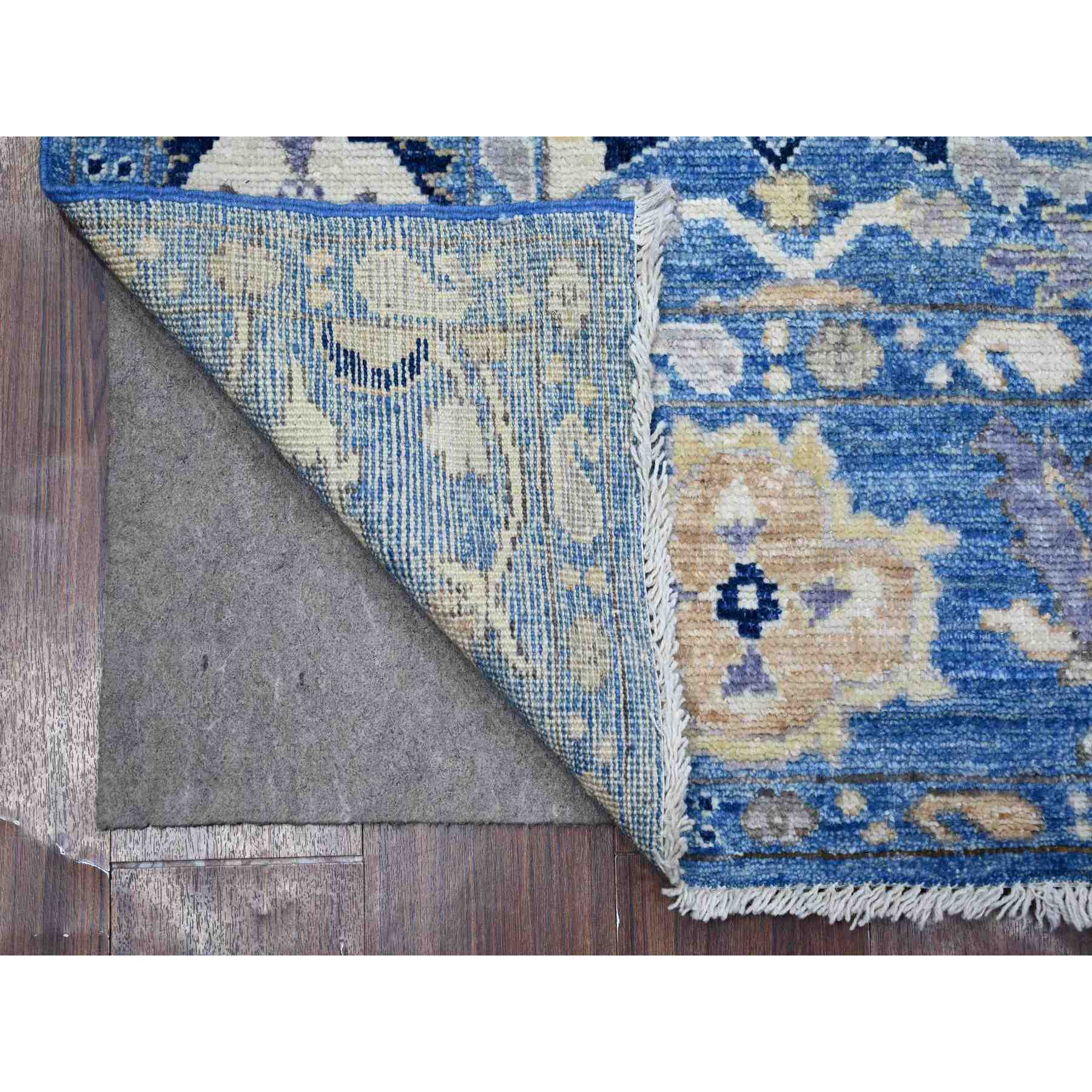 Oushak-And-Peshawar-Hand-Knotted-Rug-445625