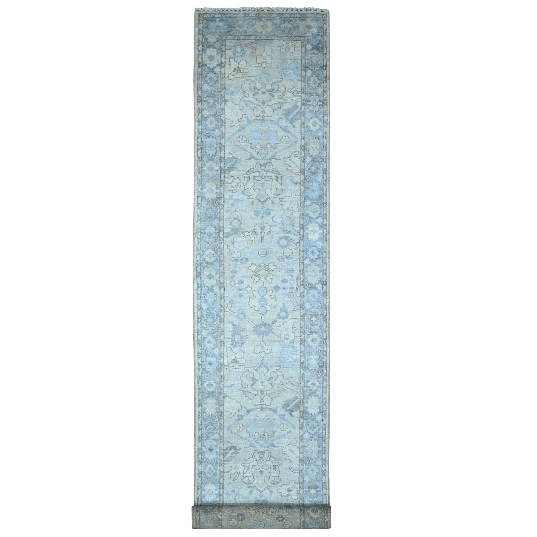 Oushak-And-Peshawar-Hand-Knotted-Rug-445685