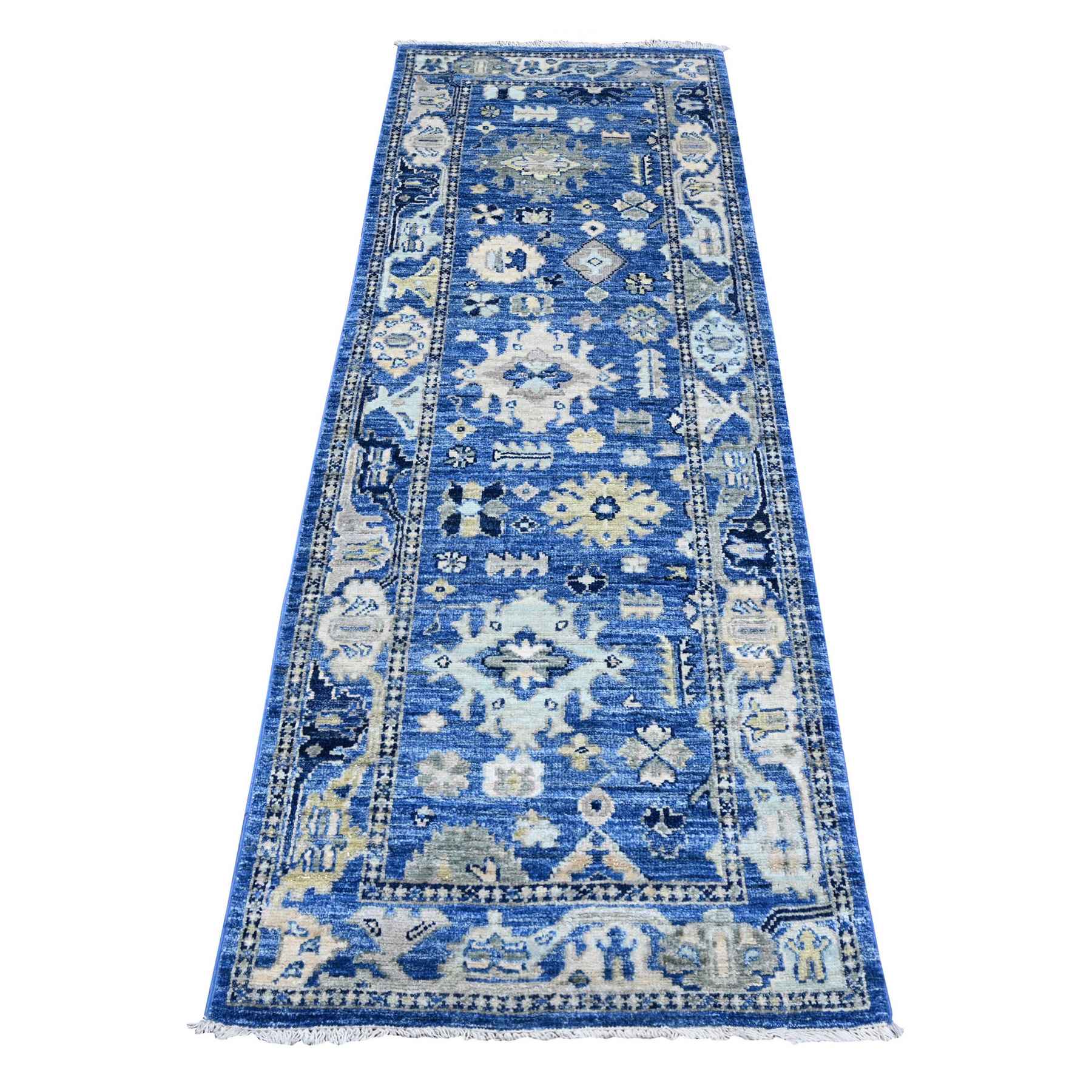 Oushak-And-Peshawar-Hand-Knotted-Rug-445705