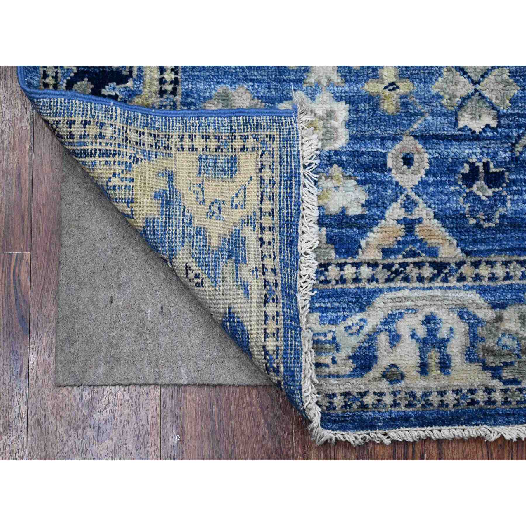 Oushak-And-Peshawar-Hand-Knotted-Rug-445705