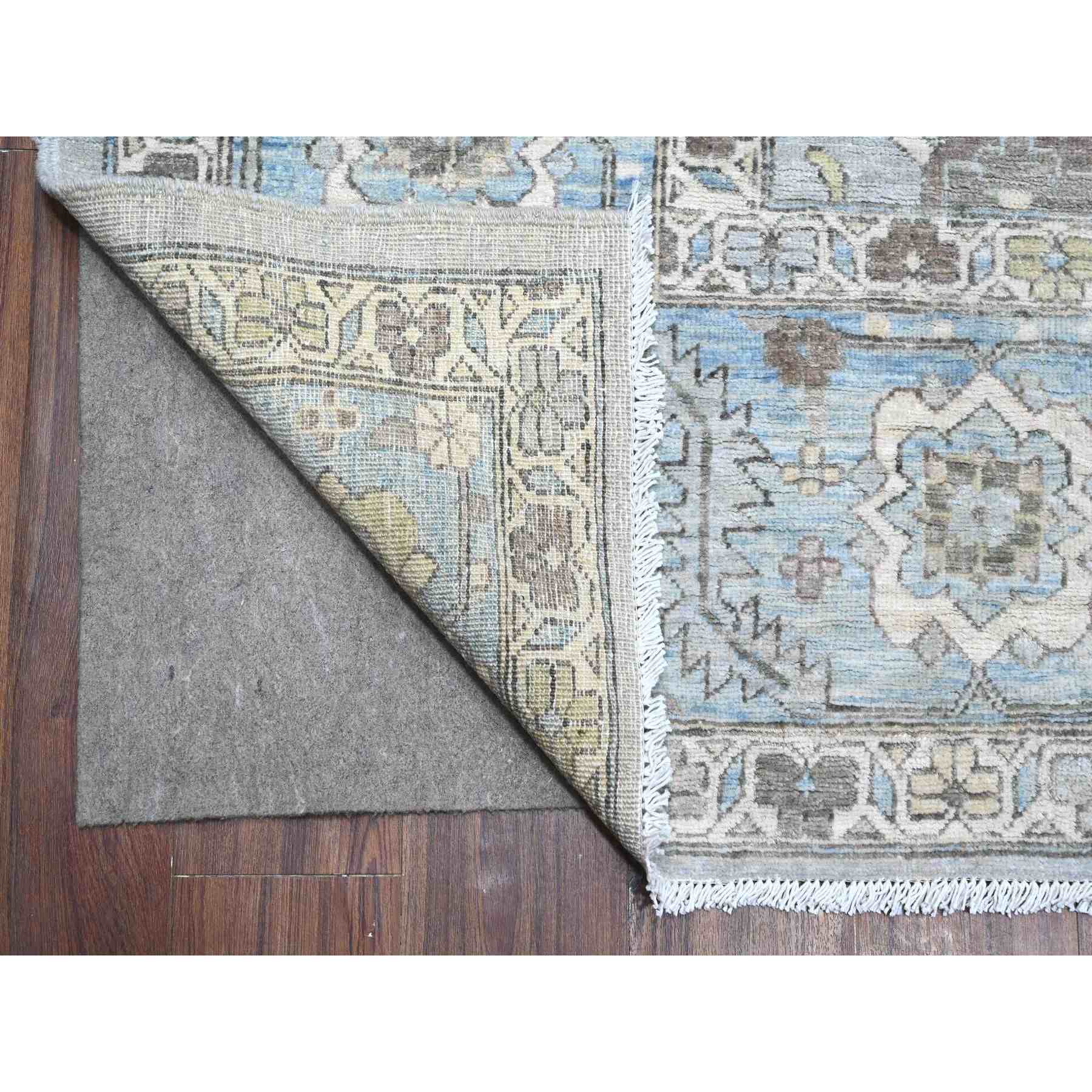 Oushak-And-Peshawar-Hand-Knotted-Rug-445735