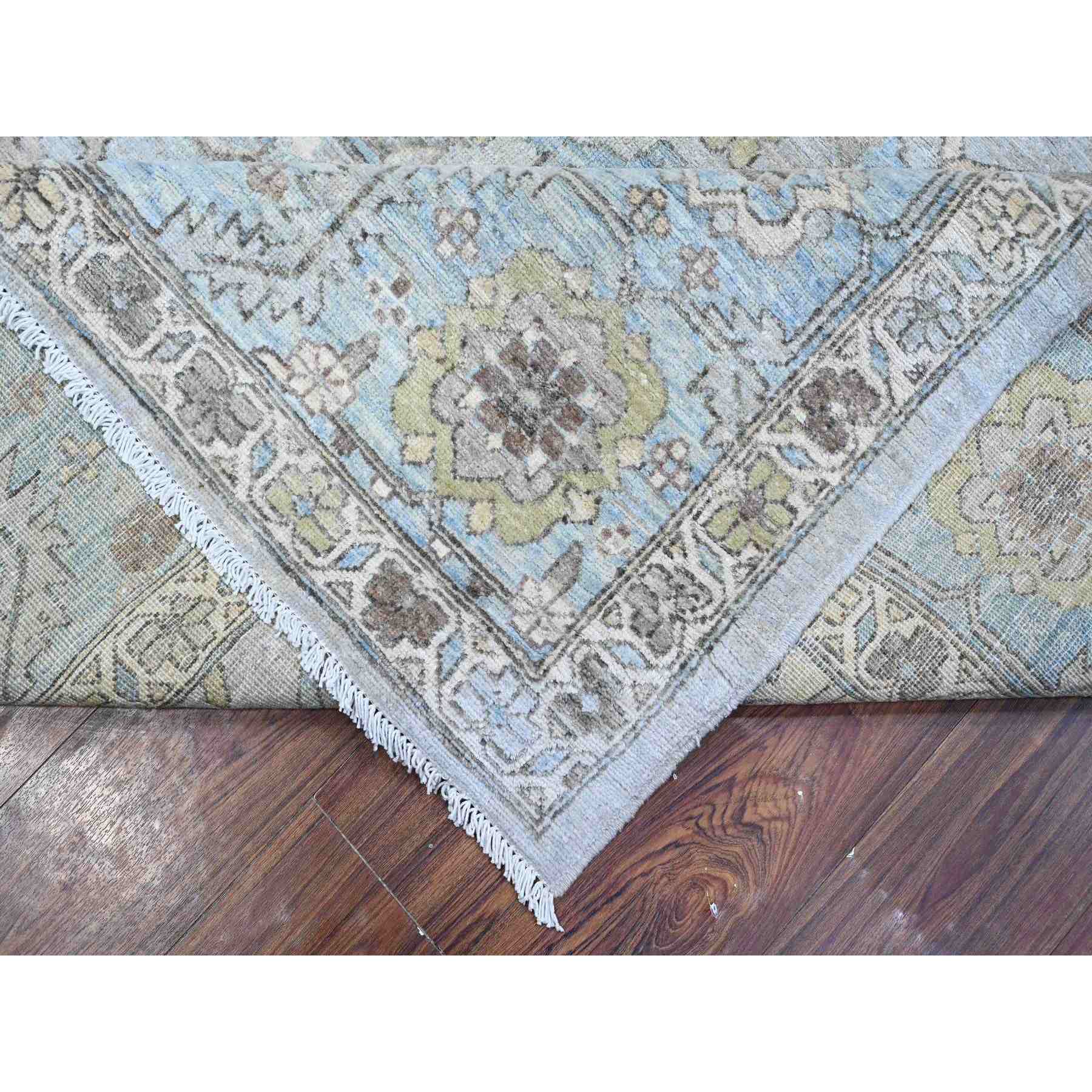 Oushak-And-Peshawar-Hand-Knotted-Rug-445735