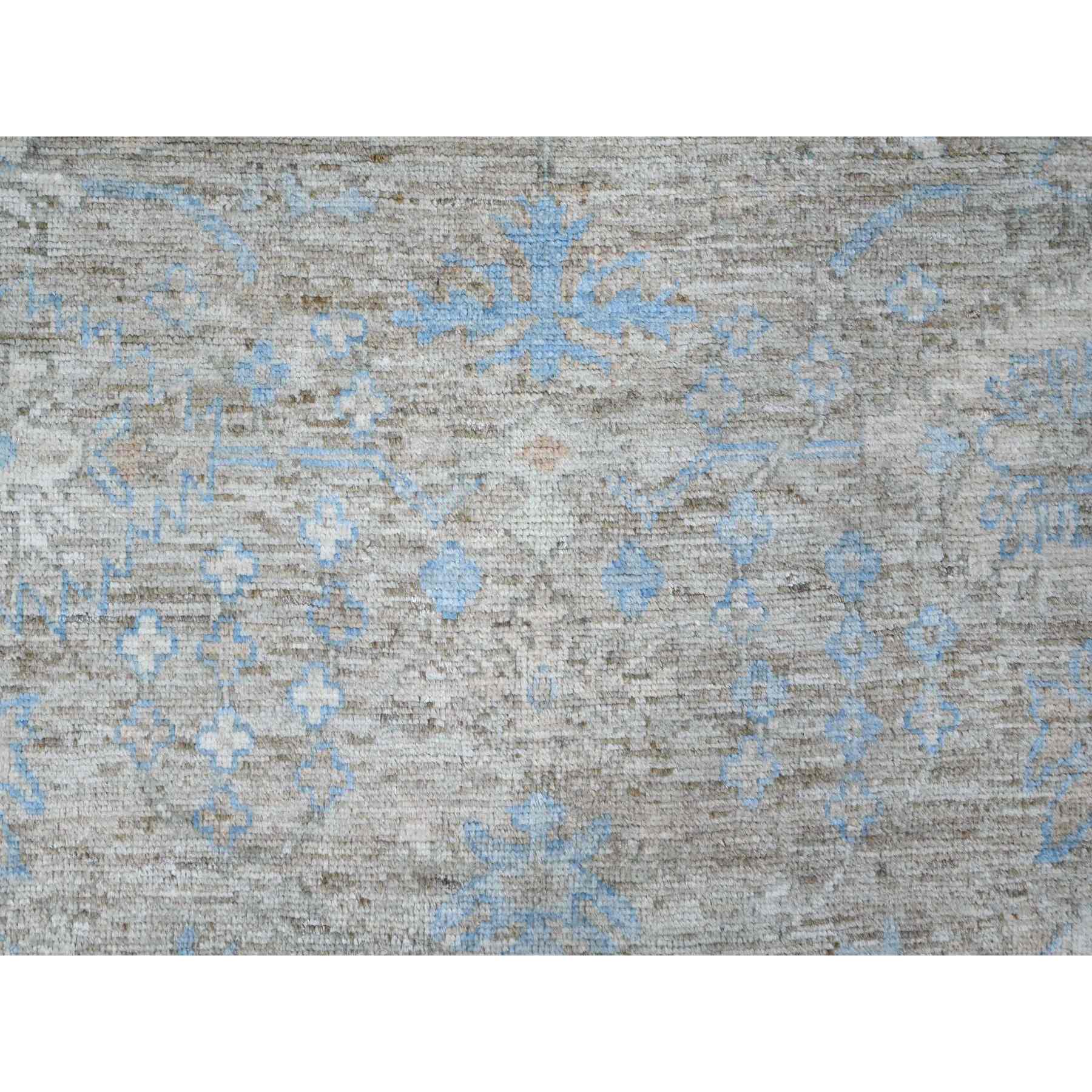 Oushak-And-Peshawar-Hand-Knotted-Rug-445770