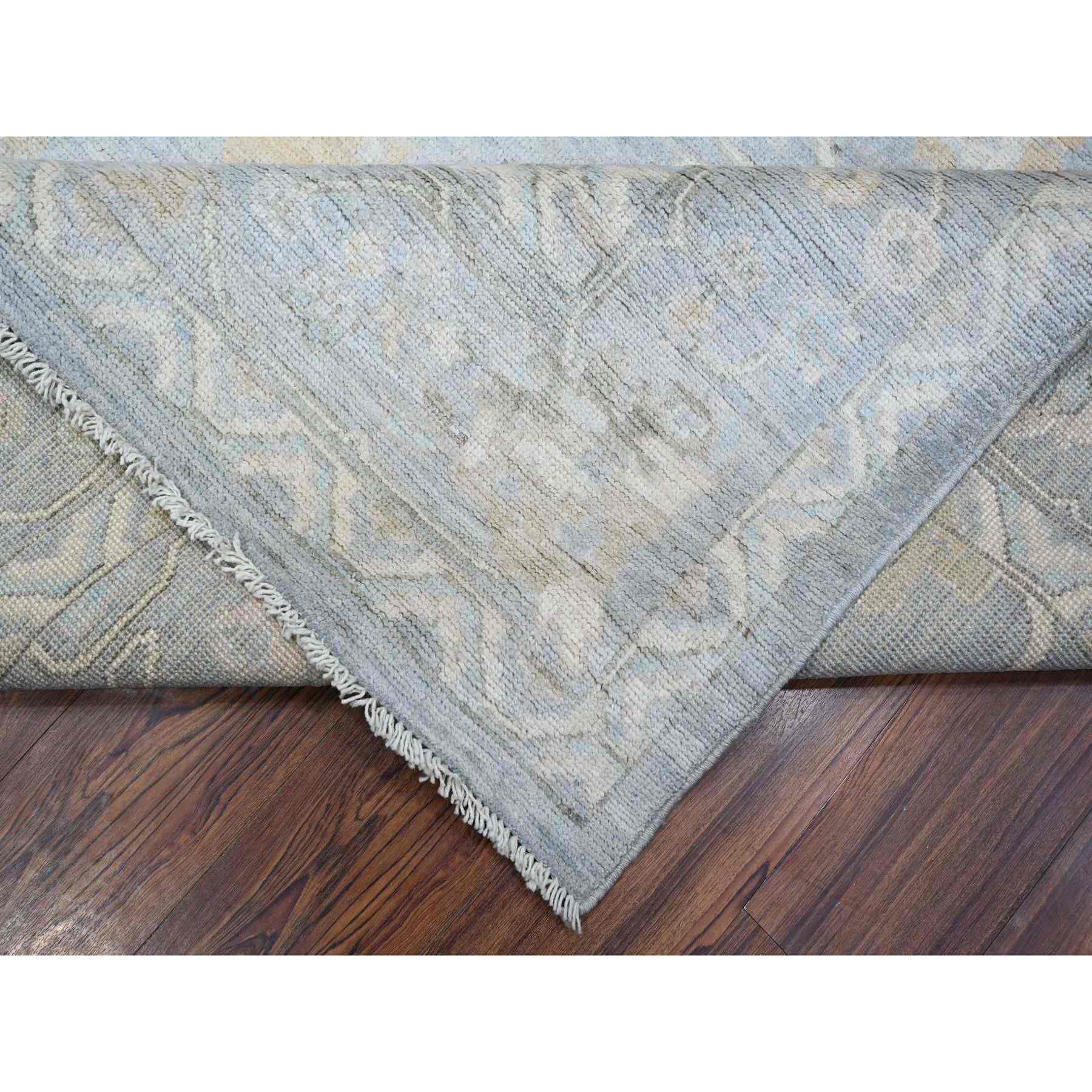 Oushak-And-Peshawar-Hand-Knotted-Rug-445780