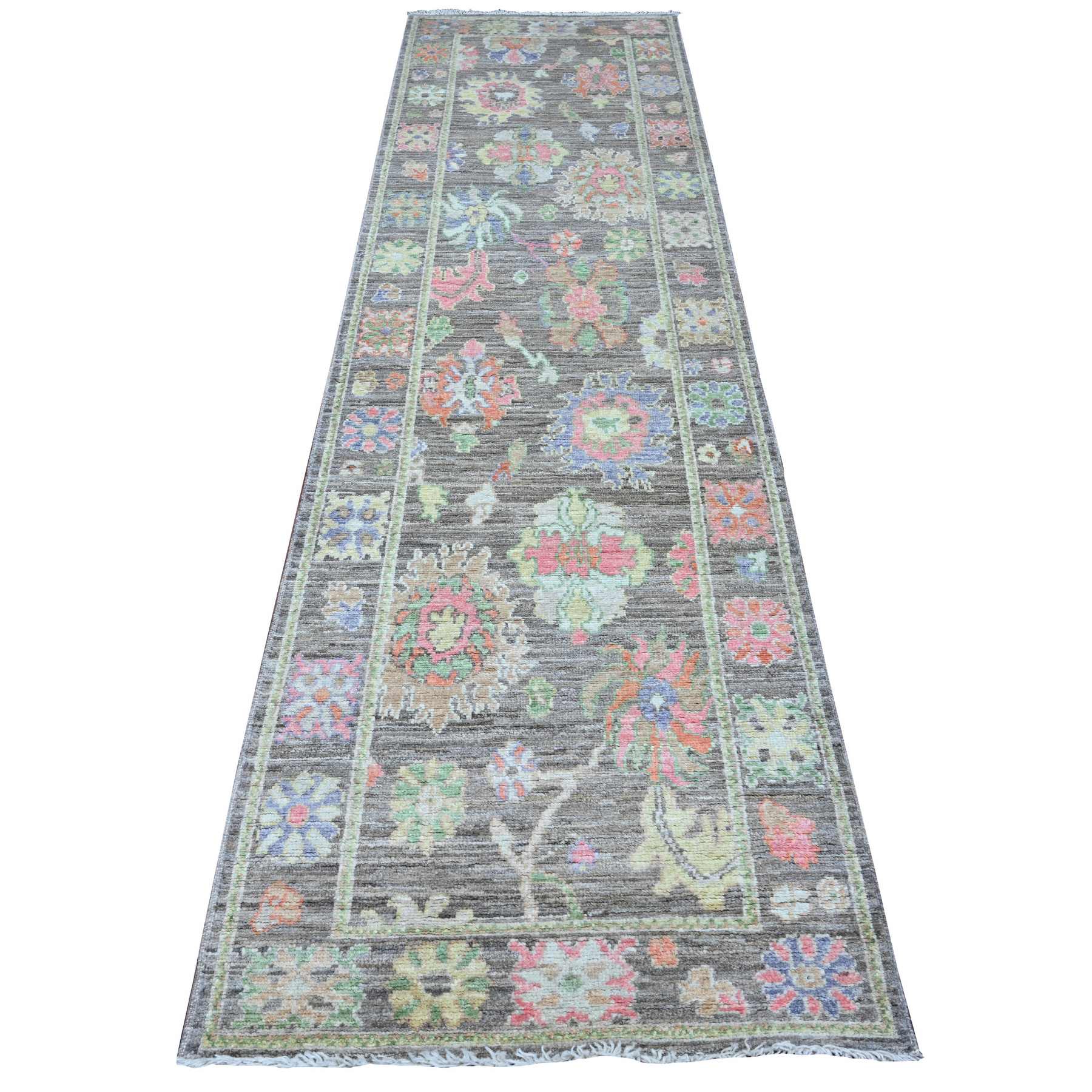 Oushak-And-Peshawar-Hand-Knotted-Rug-445805