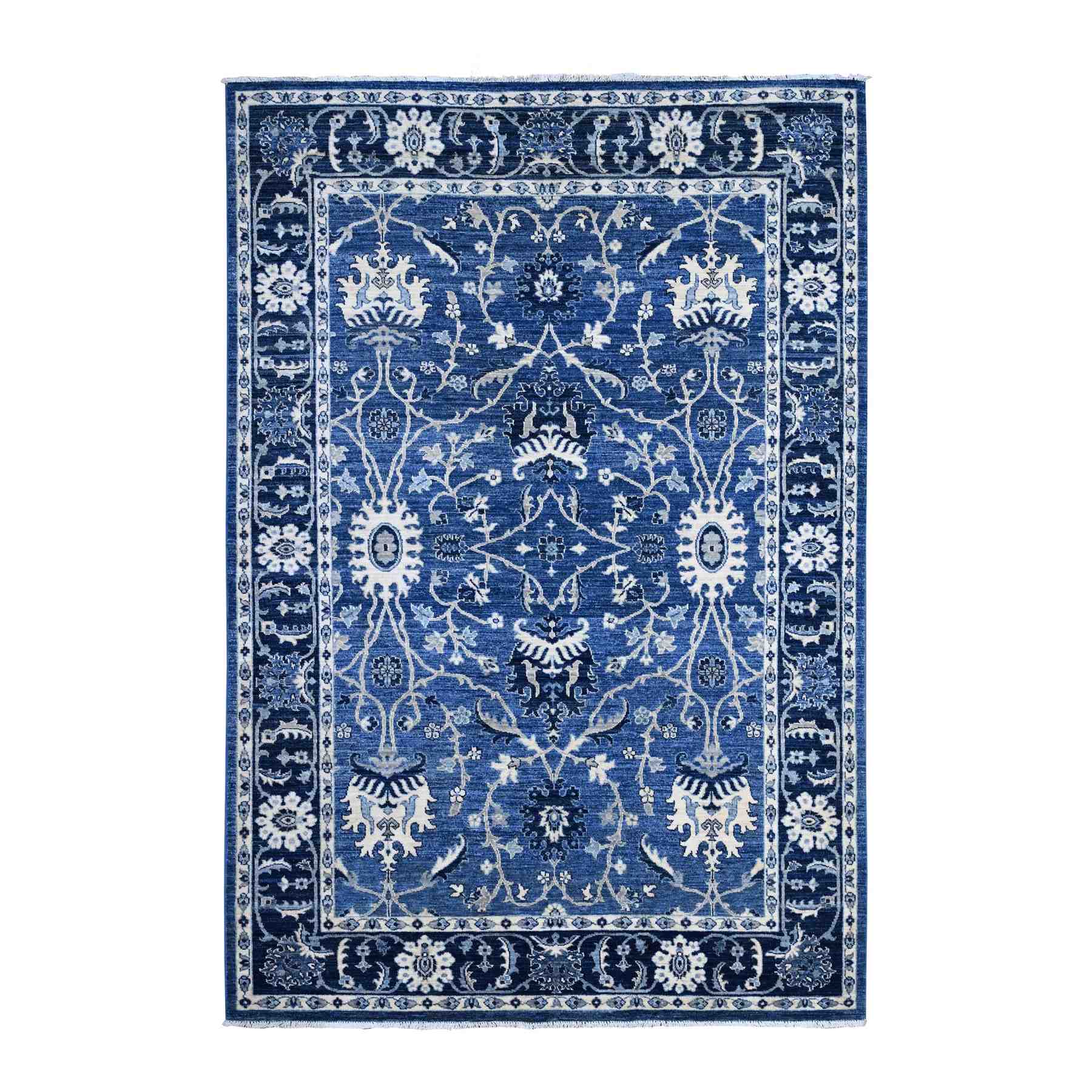 Oushak-And-Peshawar-Hand-Knotted-Rug-445880