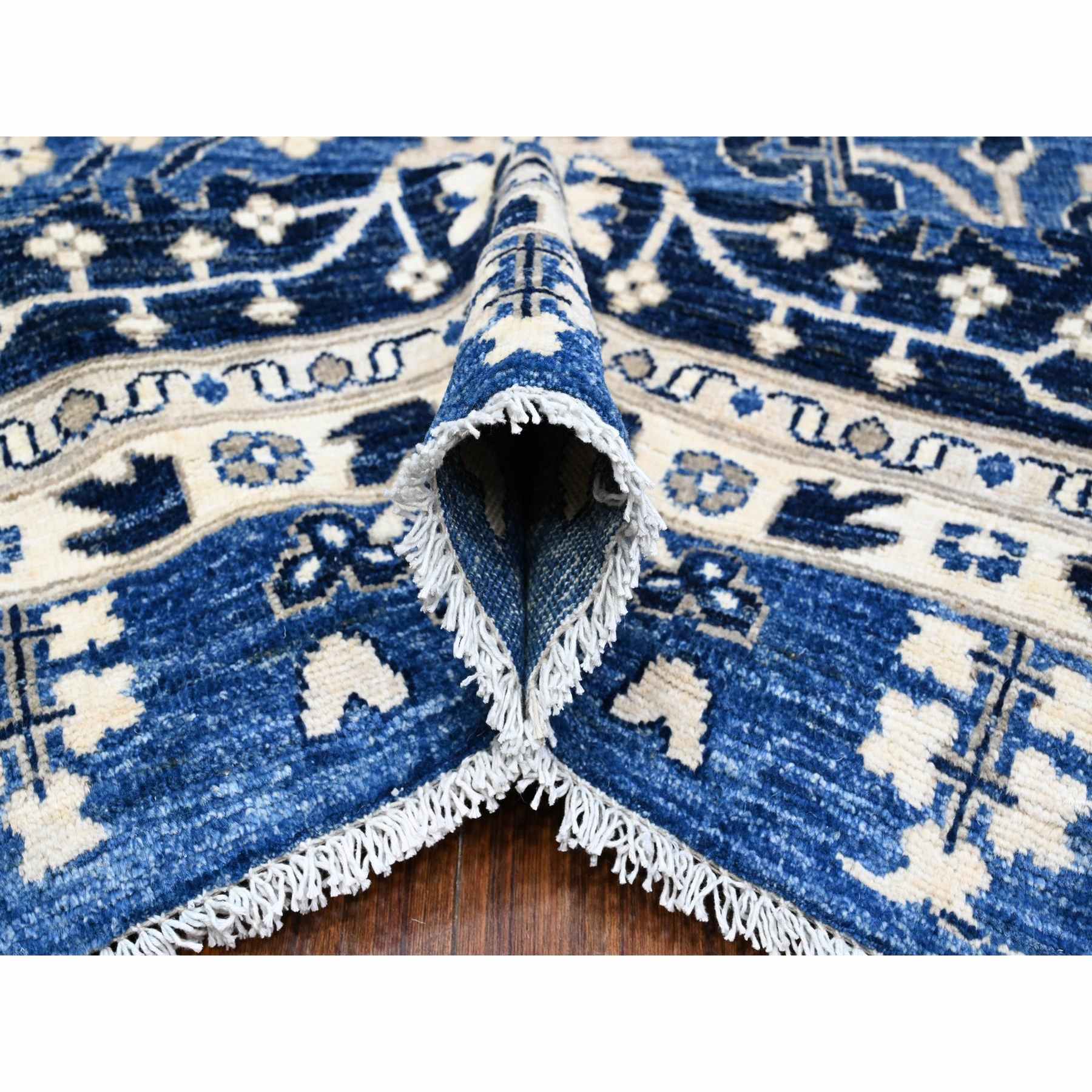 Oushak-And-Peshawar-Hand-Knotted-Rug-445885