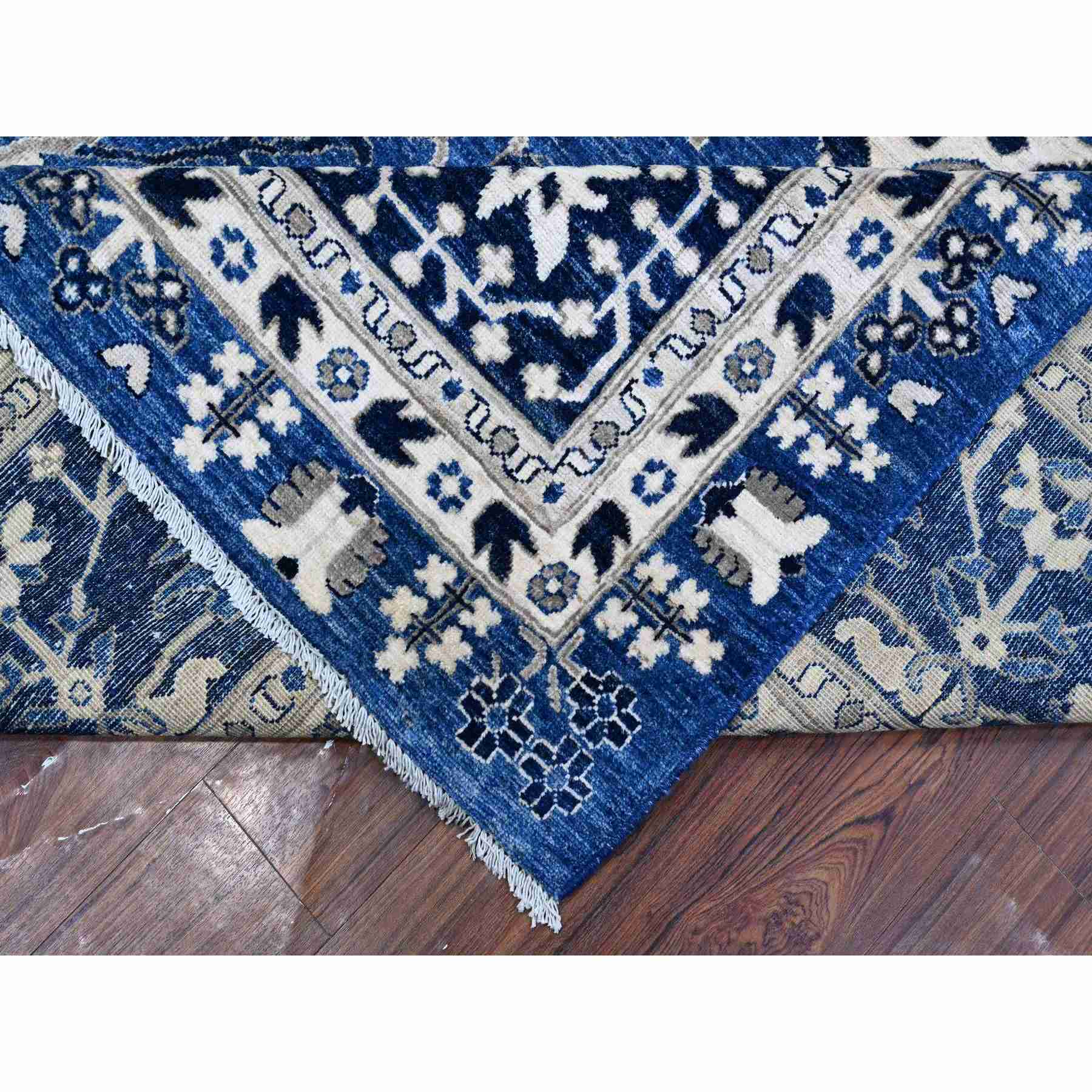Oushak-And-Peshawar-Hand-Knotted-Rug-445885
