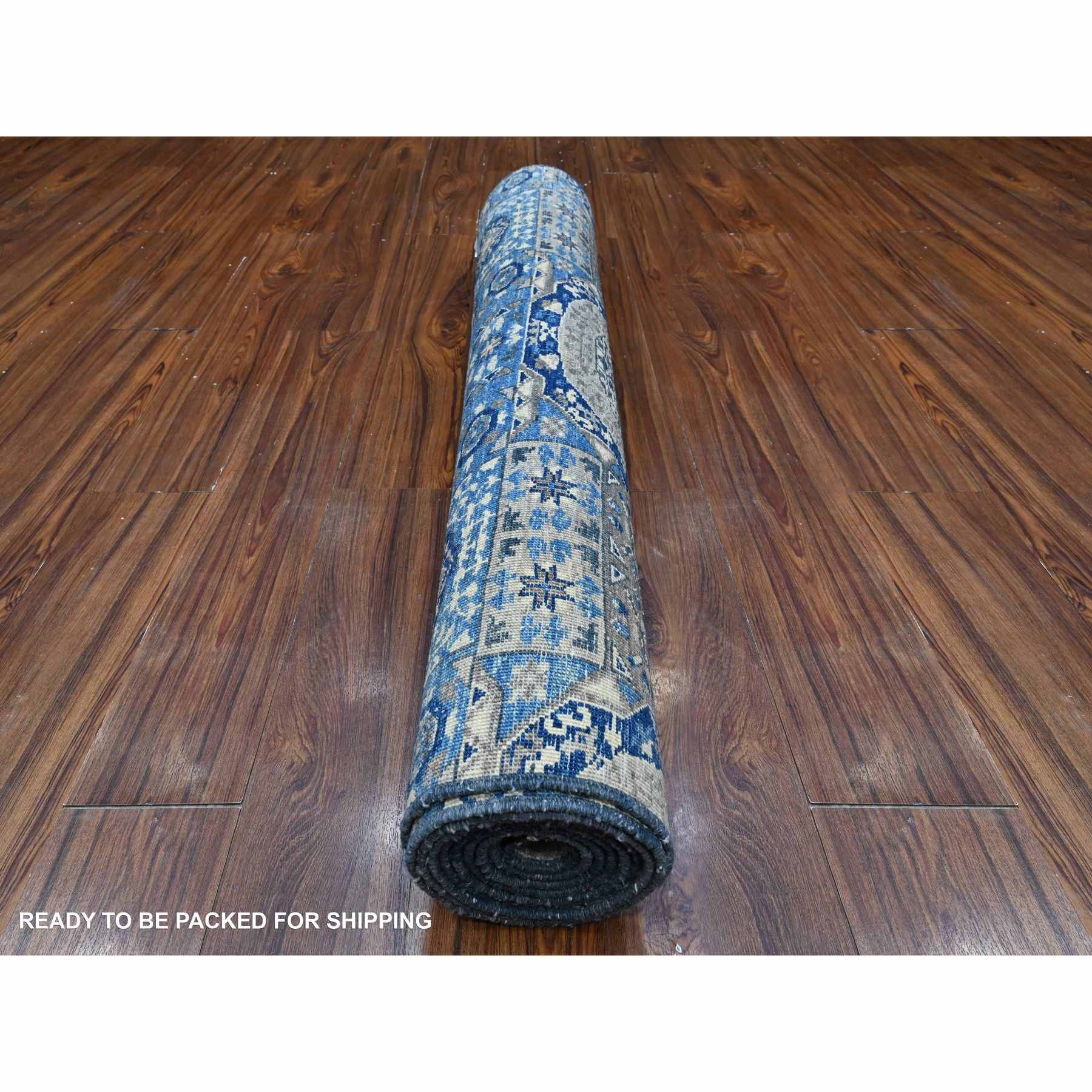 Oushak-And-Peshawar-Hand-Knotted-Rug-446260