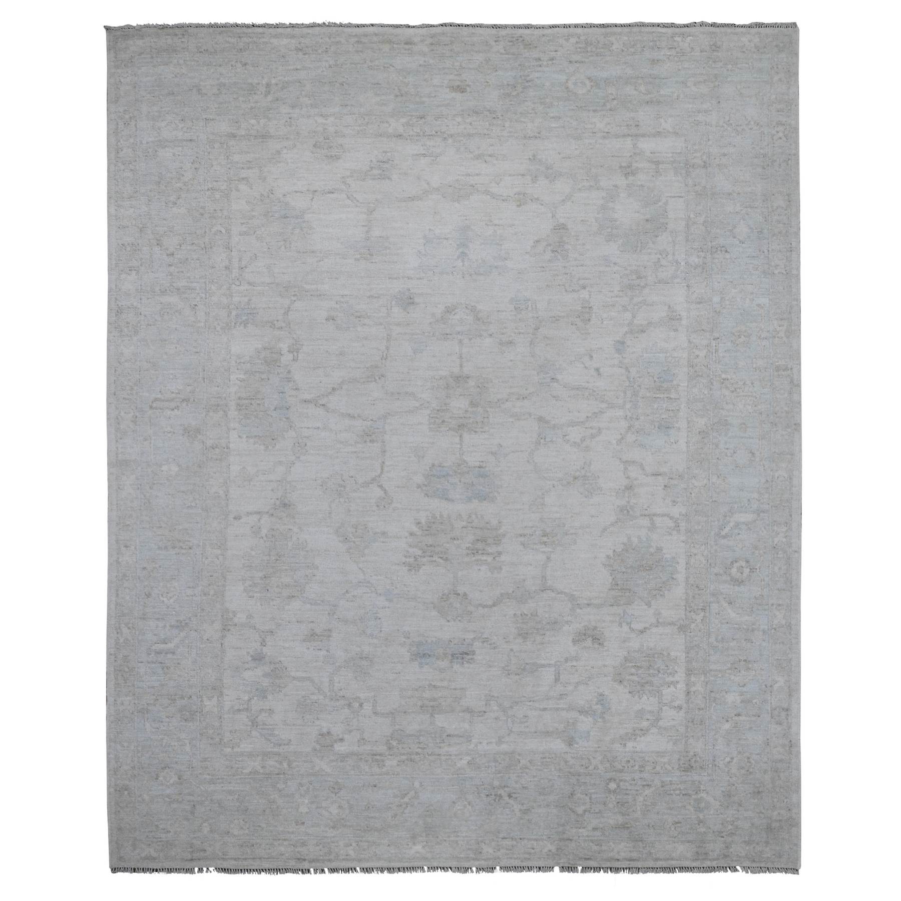 Oushak-And-Peshawar-Hand-Knotted-Rug-446285