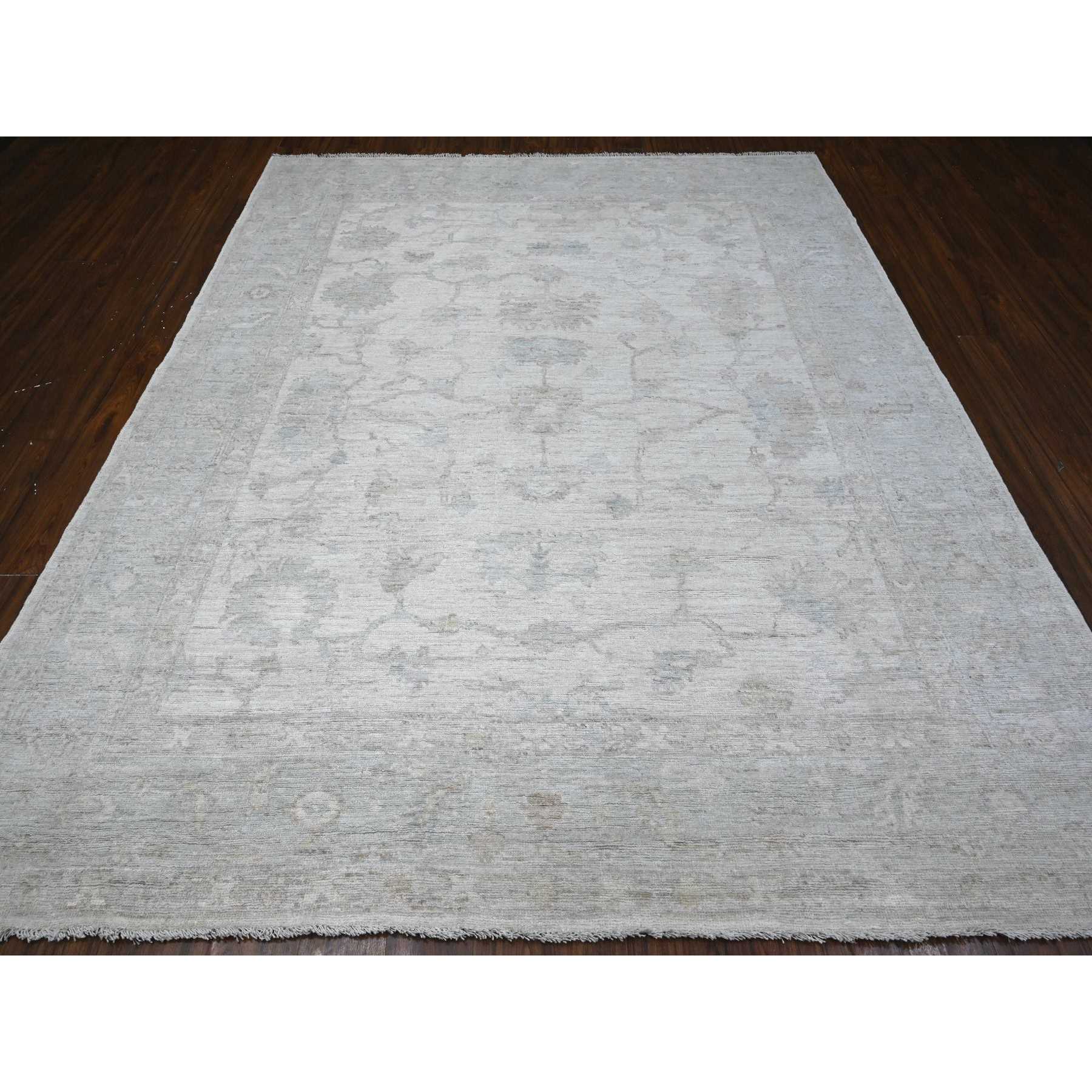 Oushak-And-Peshawar-Hand-Knotted-Rug-446285