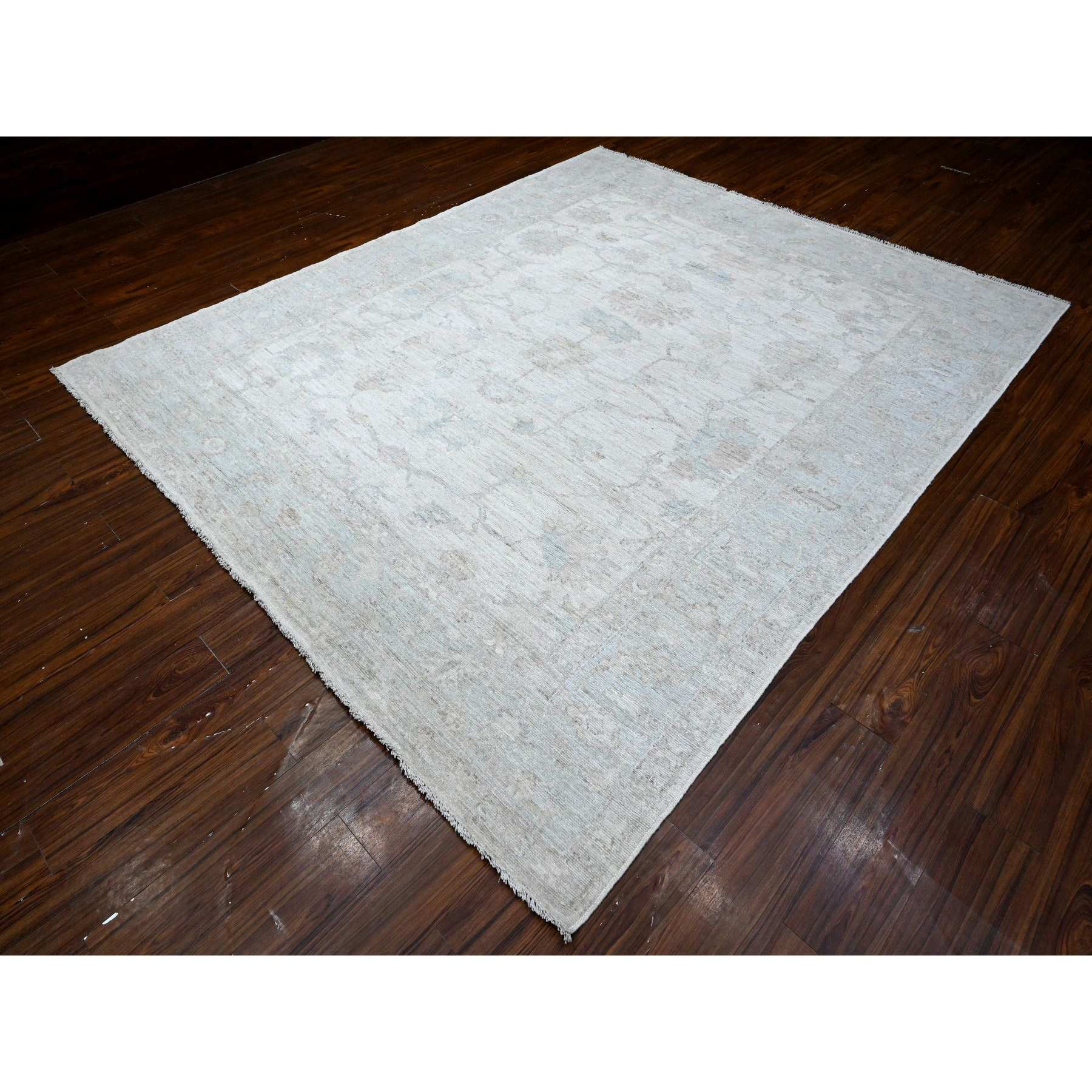 Oushak-And-Peshawar-Hand-Knotted-Rug-446285