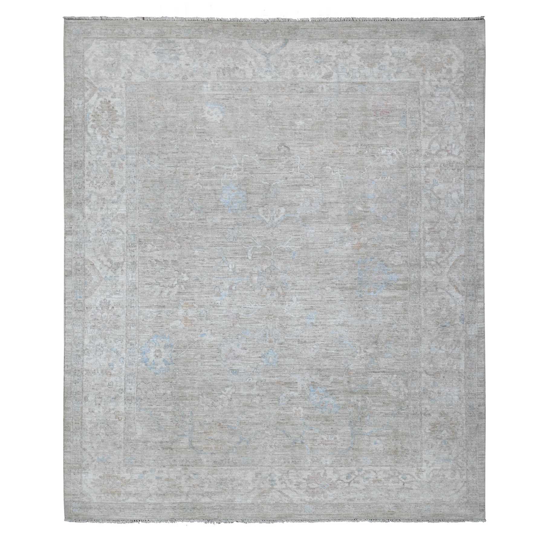 Oushak-And-Peshawar-Hand-Knotted-Rug-446290