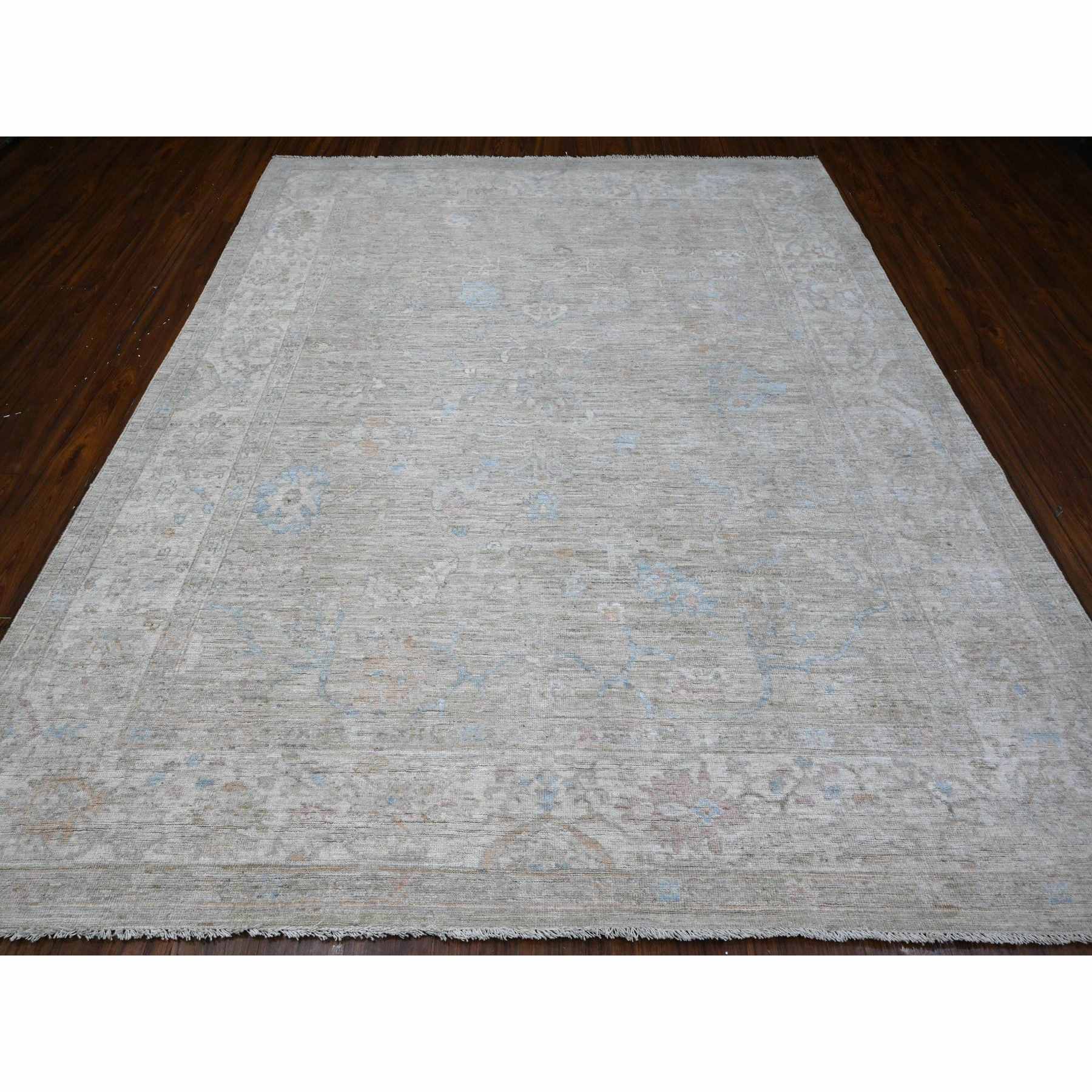 Oushak-And-Peshawar-Hand-Knotted-Rug-446290