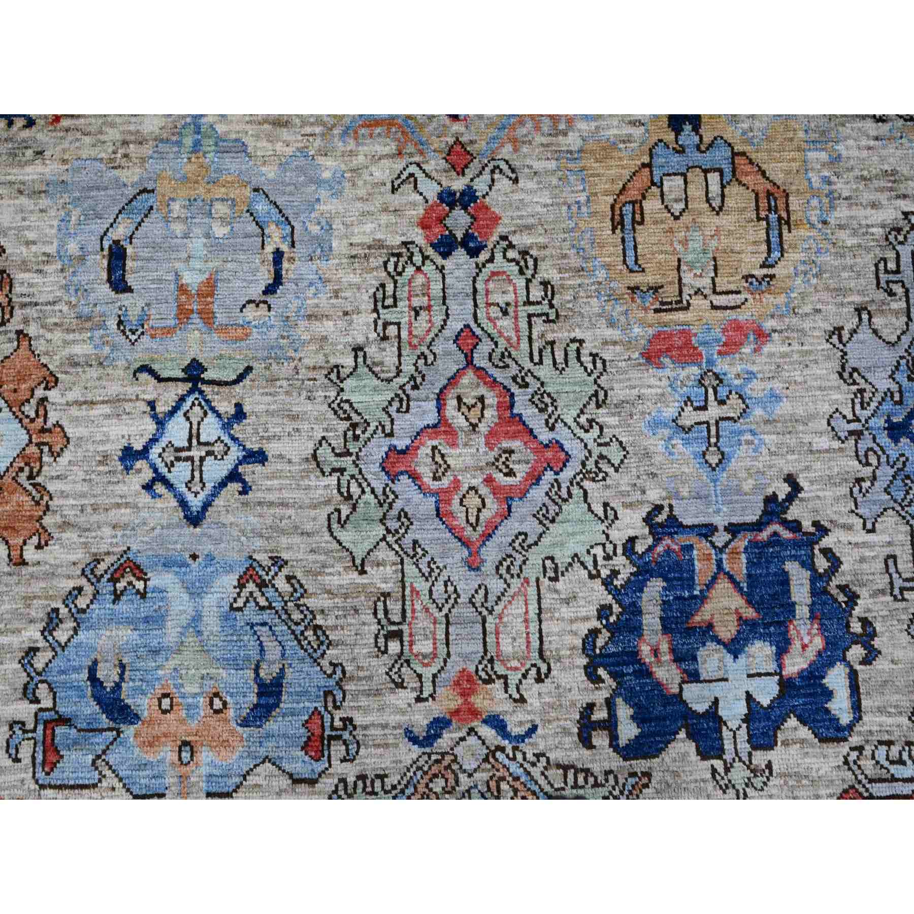 Oushak-And-Peshawar-Hand-Knotted-Rug-446325